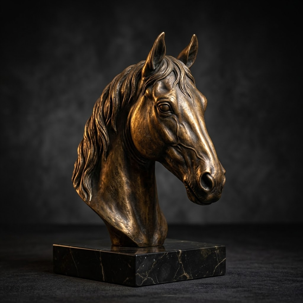 Custom pet 3D portrait modeling service showing before and after transformation from photo to detailed sculpted bust, digital sculpting process, printed figurine, and finished keepsake statue options.