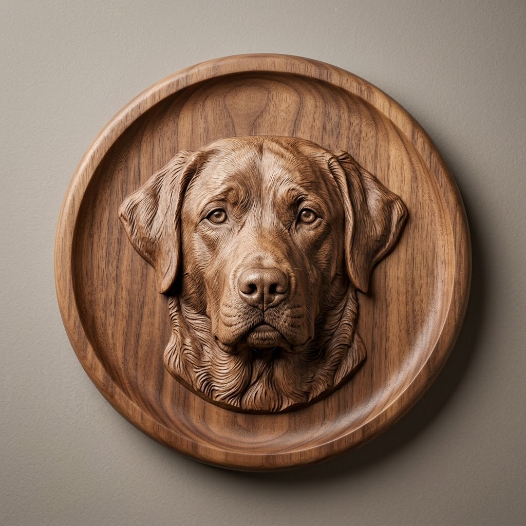 Custom Pet 3D Portrait Modeling Service, Photo to Sculpted Bust Statue Print
