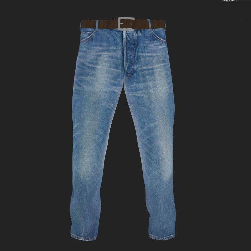 3D Jeans Model: Realistic 8K PBR Textures, Game & VFX-Ready (Digital Download)