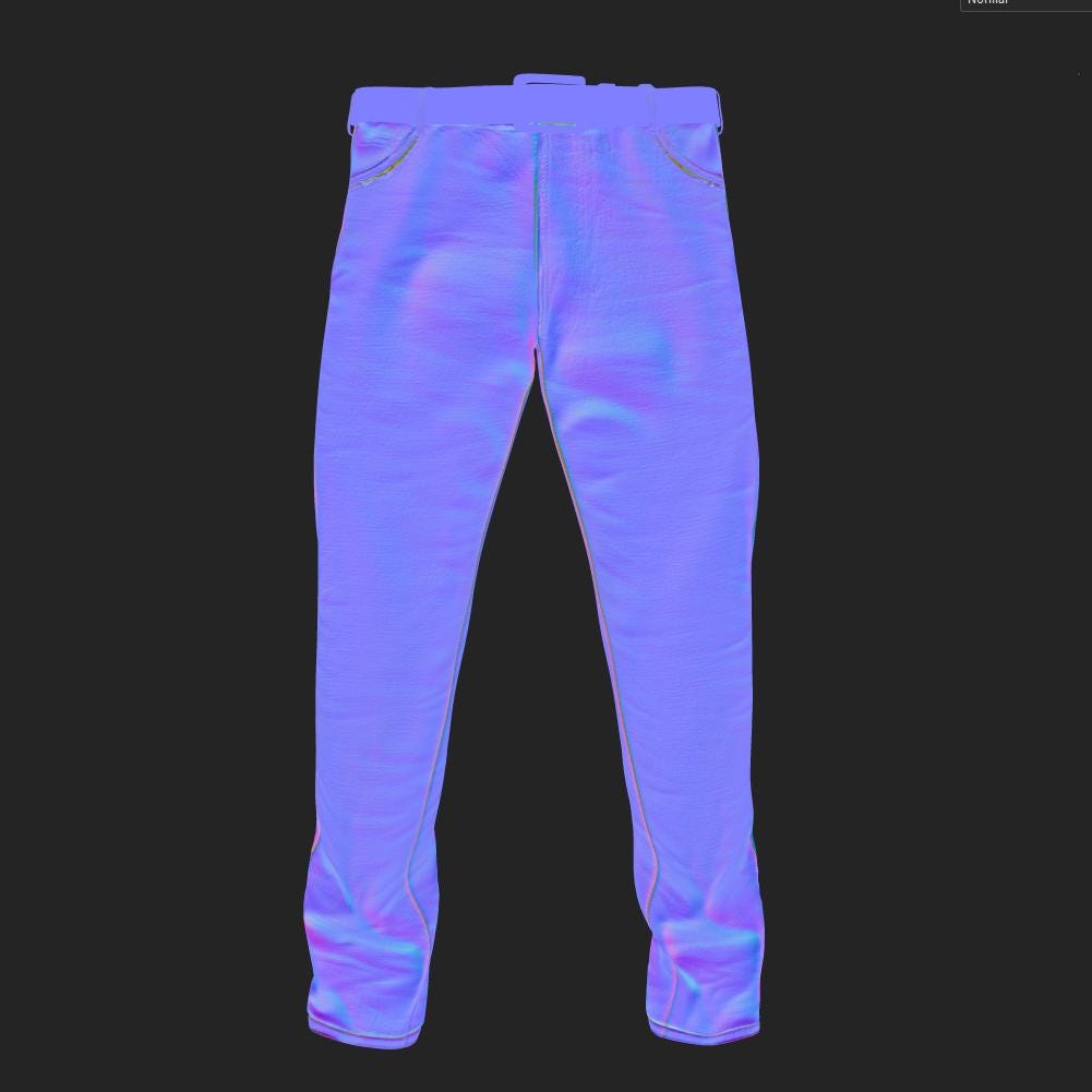 3D Jeans Model: Realistic 8K PBR Textures, Game & VFX-Ready (Digital Download)