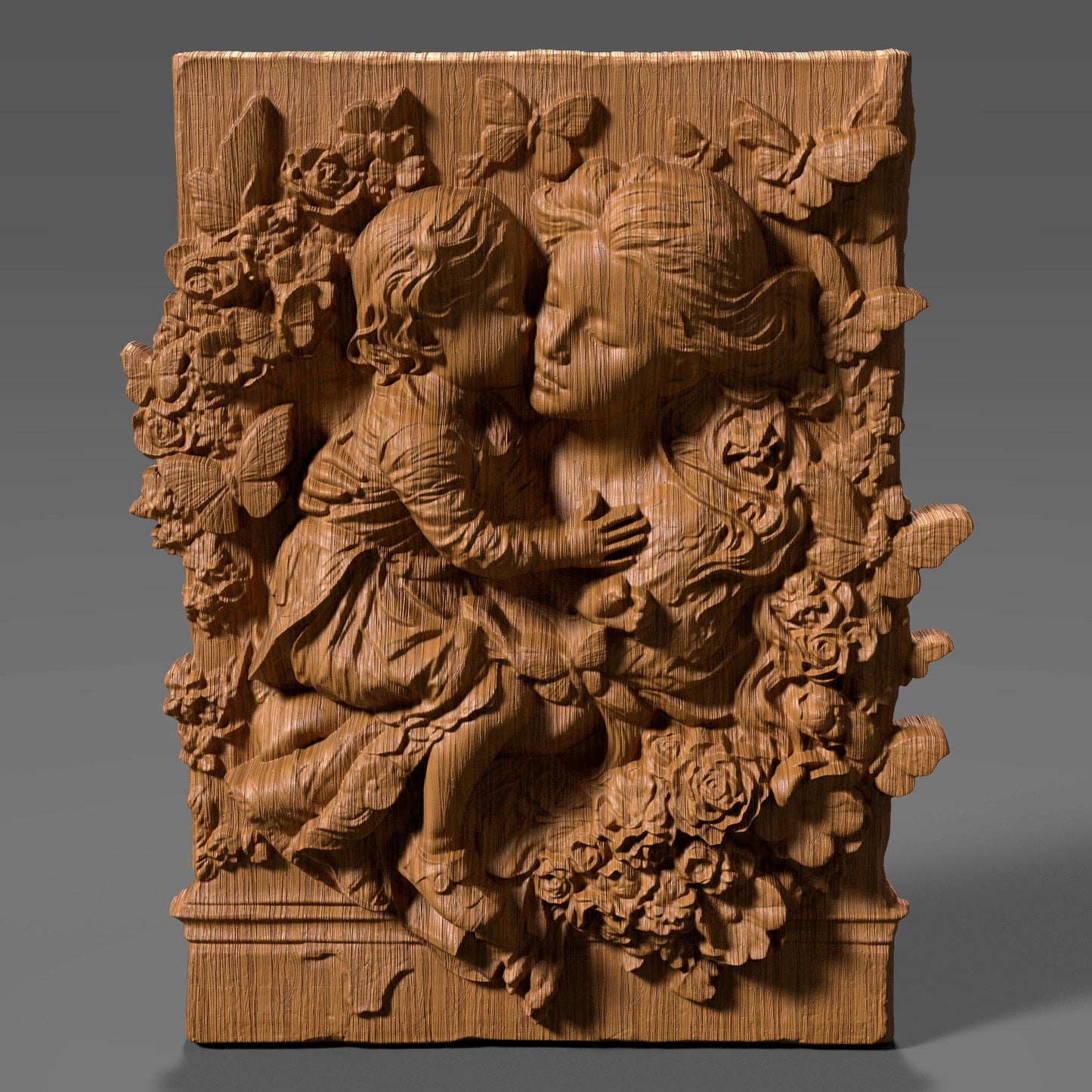 Mother & Child Relief Model: CNC Carving, Laser Engraving, 3D Printing (Digital Download)