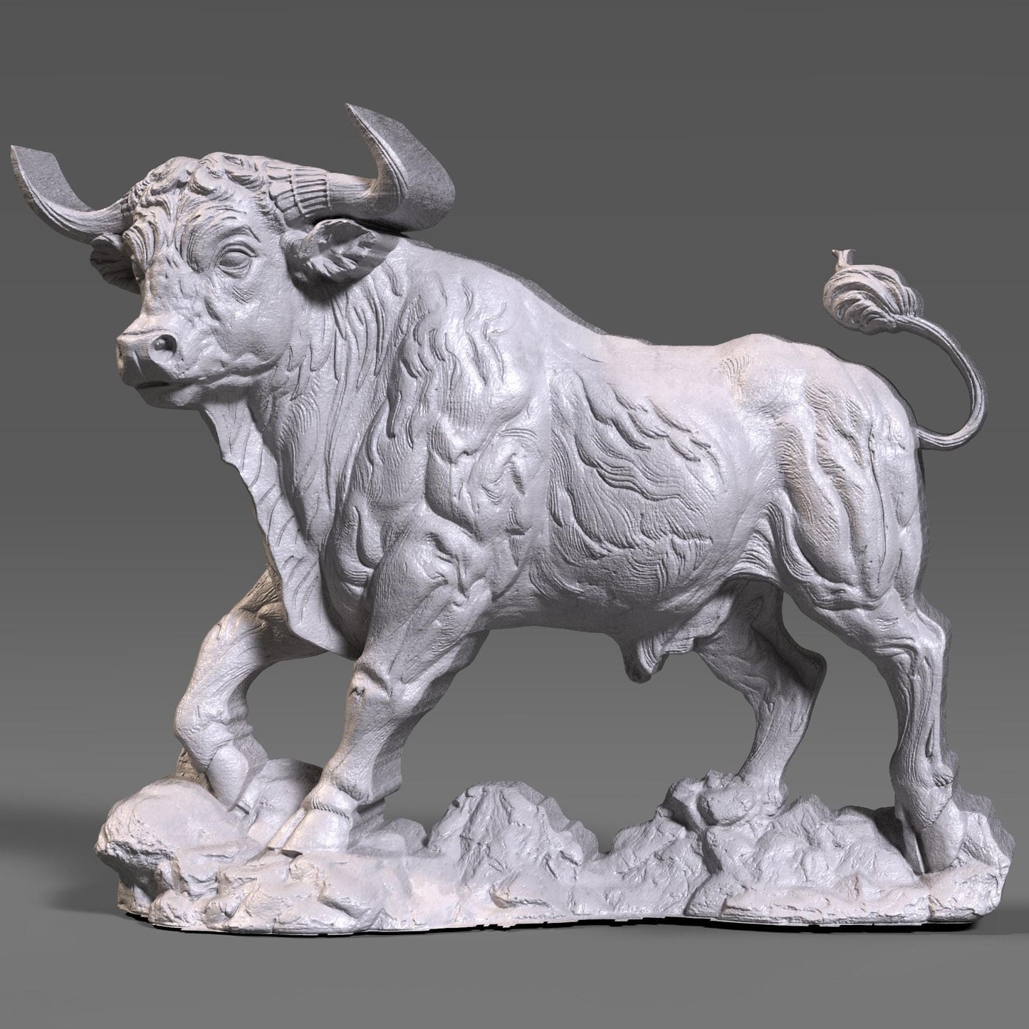 Taurus Bull 3D Relief STL File: Zodiac Wall Art (Digital Download)