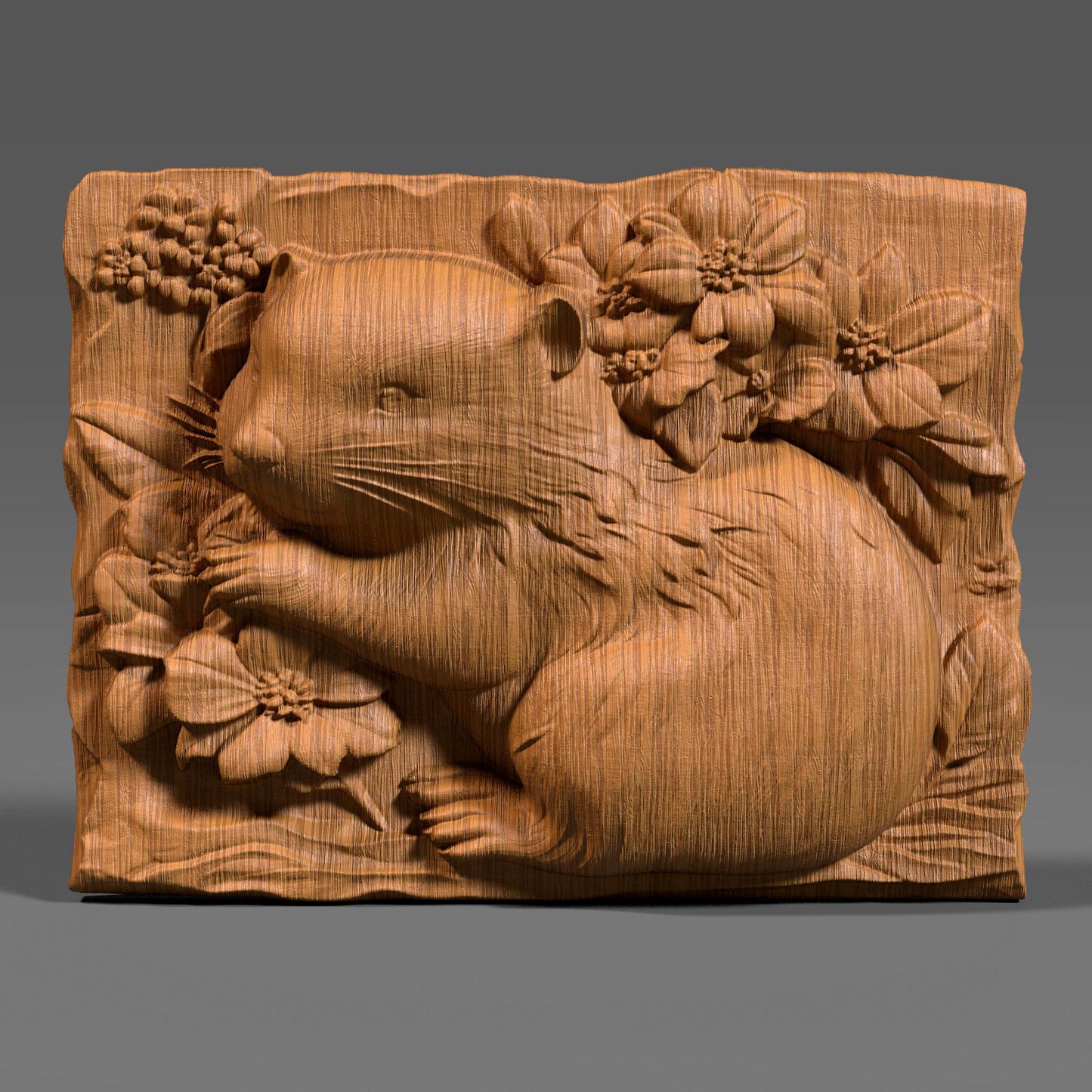 3D STL bas relief of a Canadian beaver chewing on a tree stump, designed for CNC carving, 3D printing, and laser engraving. As the national animal of Canada, the beaver is a proud symbol of resilience and heritage. Ideal for rustic wall art, patriotic gifts, and wildlife-themed decor. Suitable for wood, resin, or stone projects.