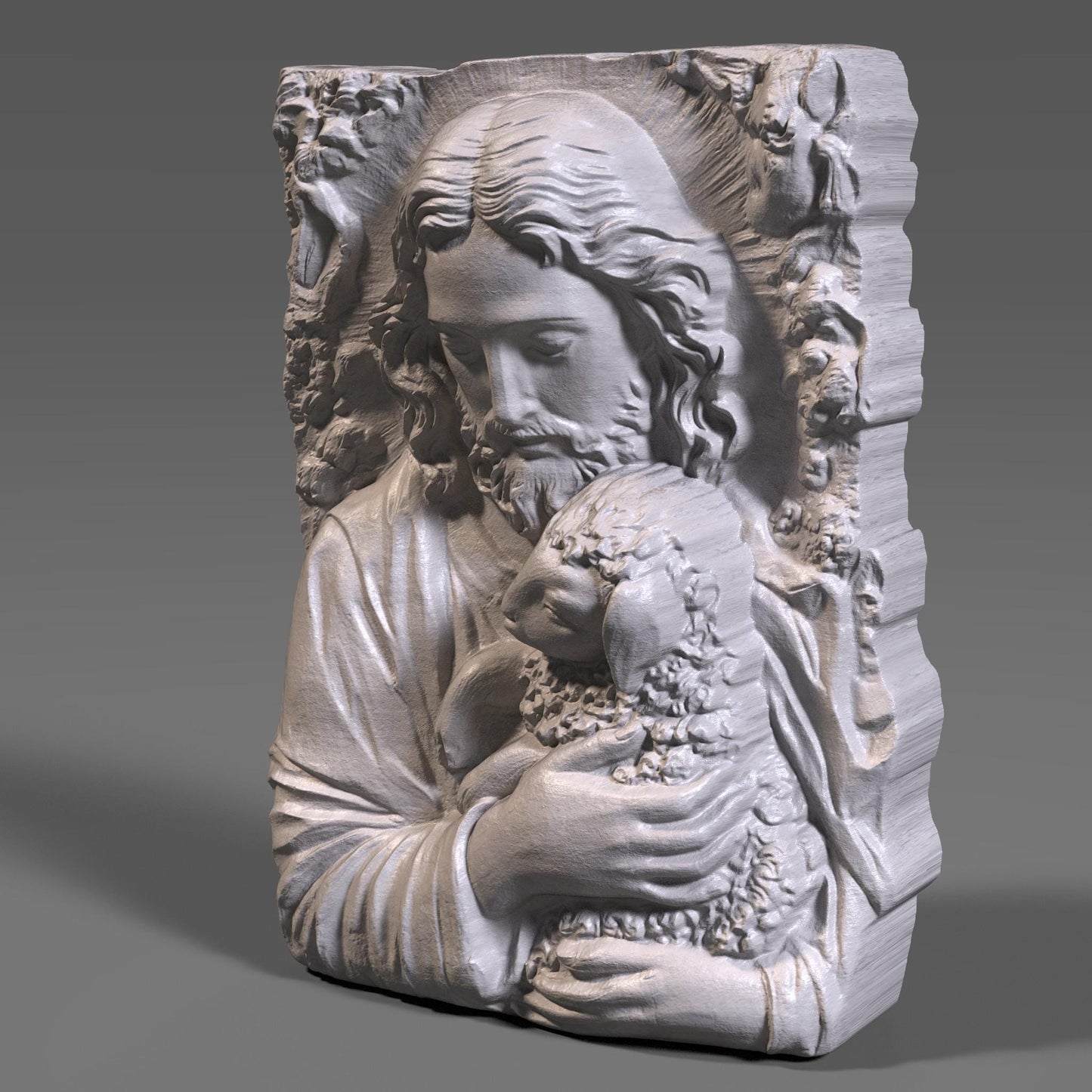 Lamb of God 3D Bas Relief STL | Christian Wall Art |Digital Download