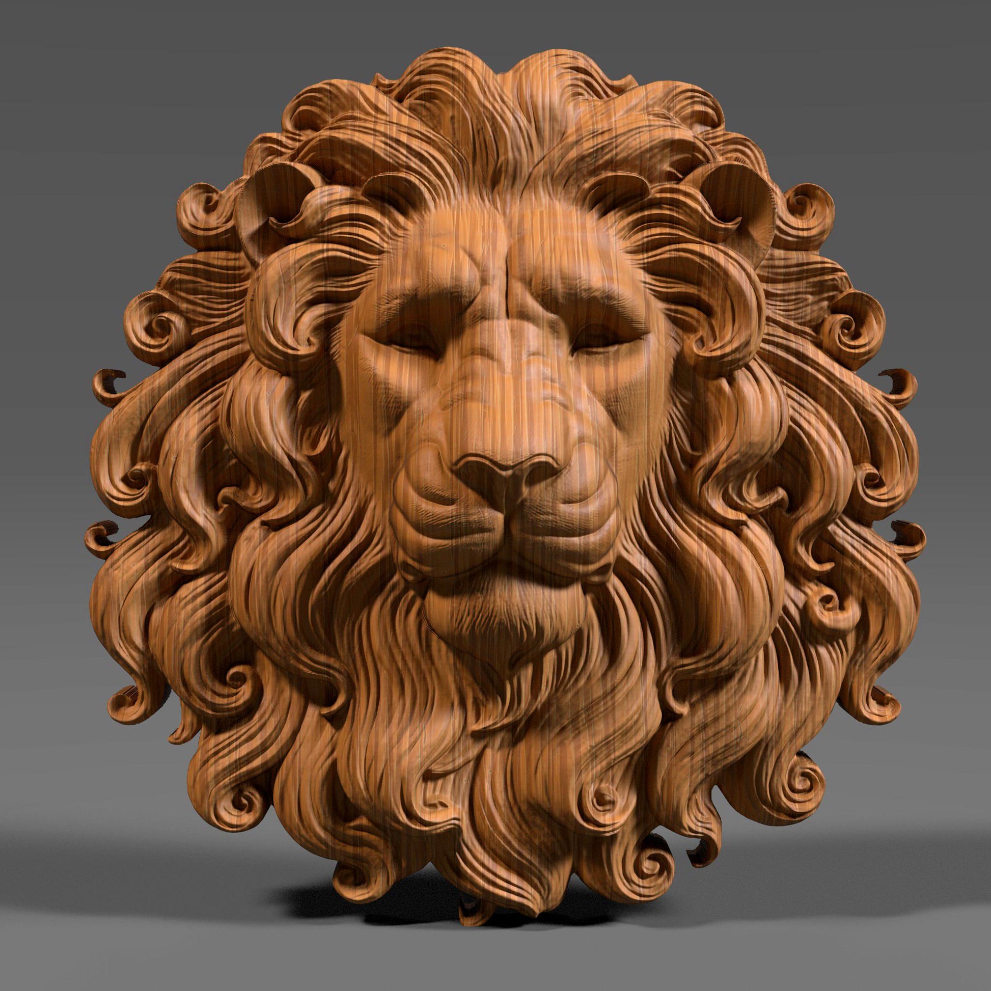 A powerful 3D bas-relief carving of a regal lion’s head with a majestic flowing mane, symbolizing strength, courage, and royalty. Perfect for CNC wood carving, laser engraving, or 3D printing in resin, stone, or walnut finishes. Ideal as bold wall art decor for offices, lodges, or home interiors with a jungle or safari theme. This lion design evokes leadership and bravery—ideal for summer statement pieces or patriotic displays for Independence Day (United States).
