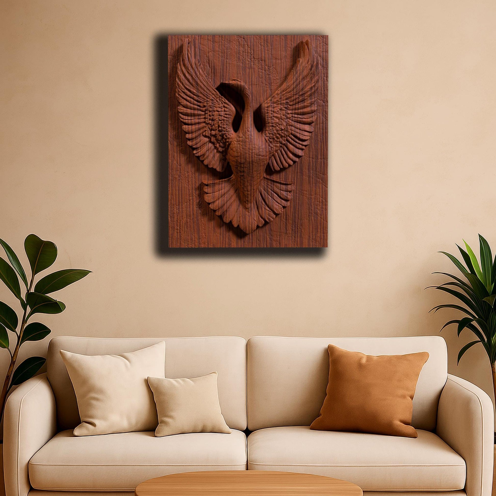 Stunning bas-relief sculpture of a Canada goose with wings fully spread in an elegant, upward motion. This detailed 3D artwork is ideal for CNC carving, laser engraving, or 3D printing in wood, resin, or ivory-style material. A perfect piece for wildlife lovers, rustic home décor, cabin walls, or patriotic gifts, symbolizing strength and grace in flight—bringing natural beauty to any interior setting.