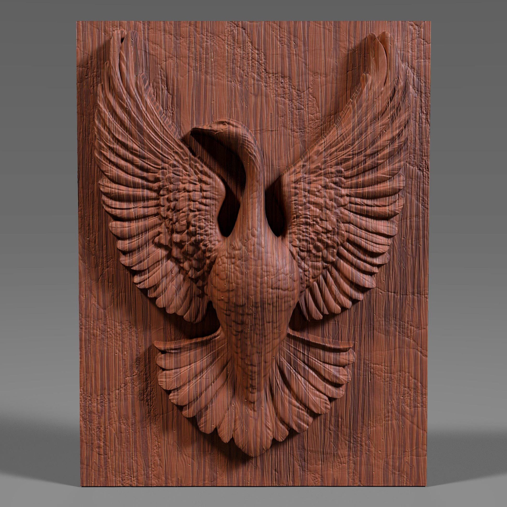 Stunning bas-relief sculpture of a Canada goose with wings fully spread in an elegant, upward motion. This detailed 3D artwork is ideal for CNC carving, laser engraving, or 3D printing in wood, resin, or ivory-style material. A perfect piece for wildlife lovers, rustic home décor, cabin walls, or patriotic gifts, symbolizing strength and grace in flight—bringing natural beauty to any interior setting.
