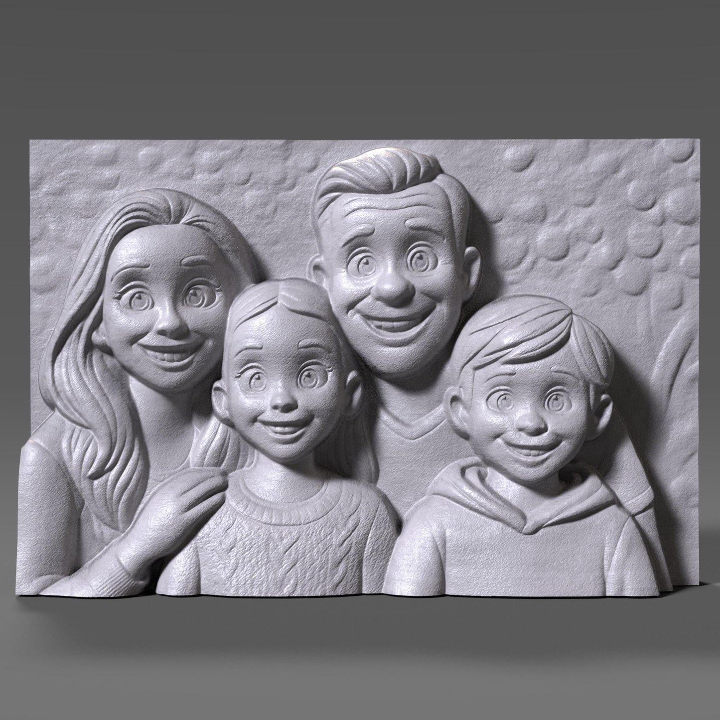 Custom 3D Photo Portrait & Bas Relief: Personalized Digital Wall Art (Digital File