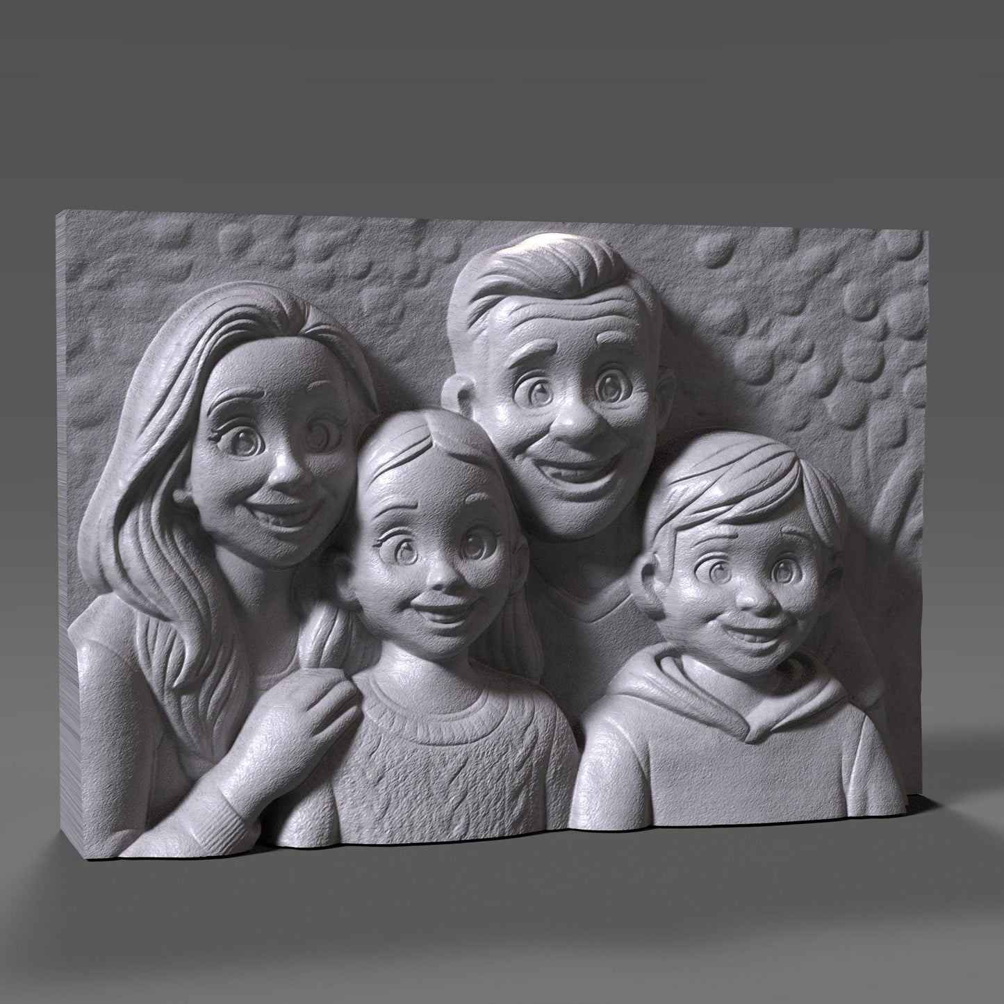 Custom 3D Photo Portrait & Bas Relief: Personalized Digital Wall Art (Digital File