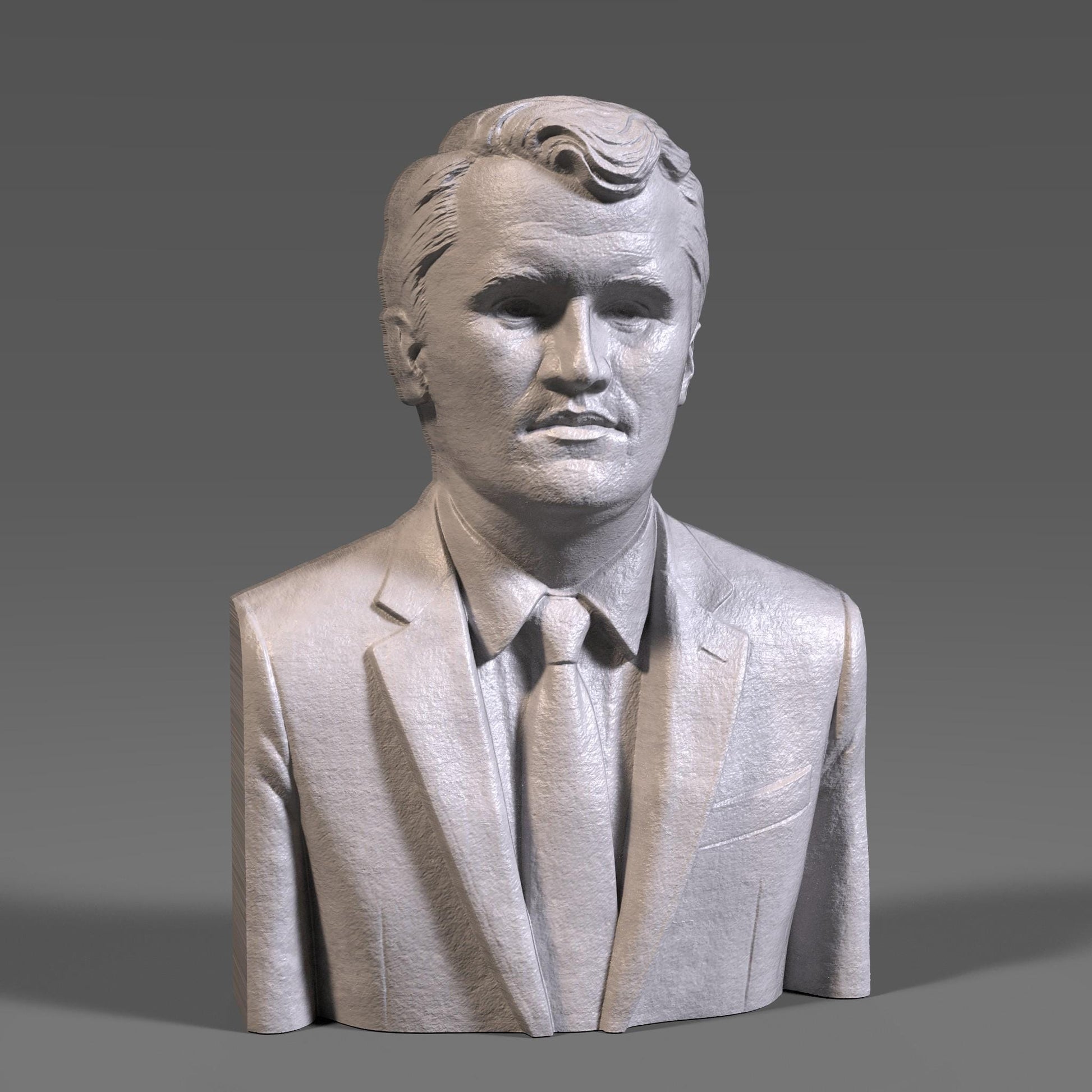 Charlie Kirk Portrait Bust: Tribute Wood Carving (Digital Download)Wall Art