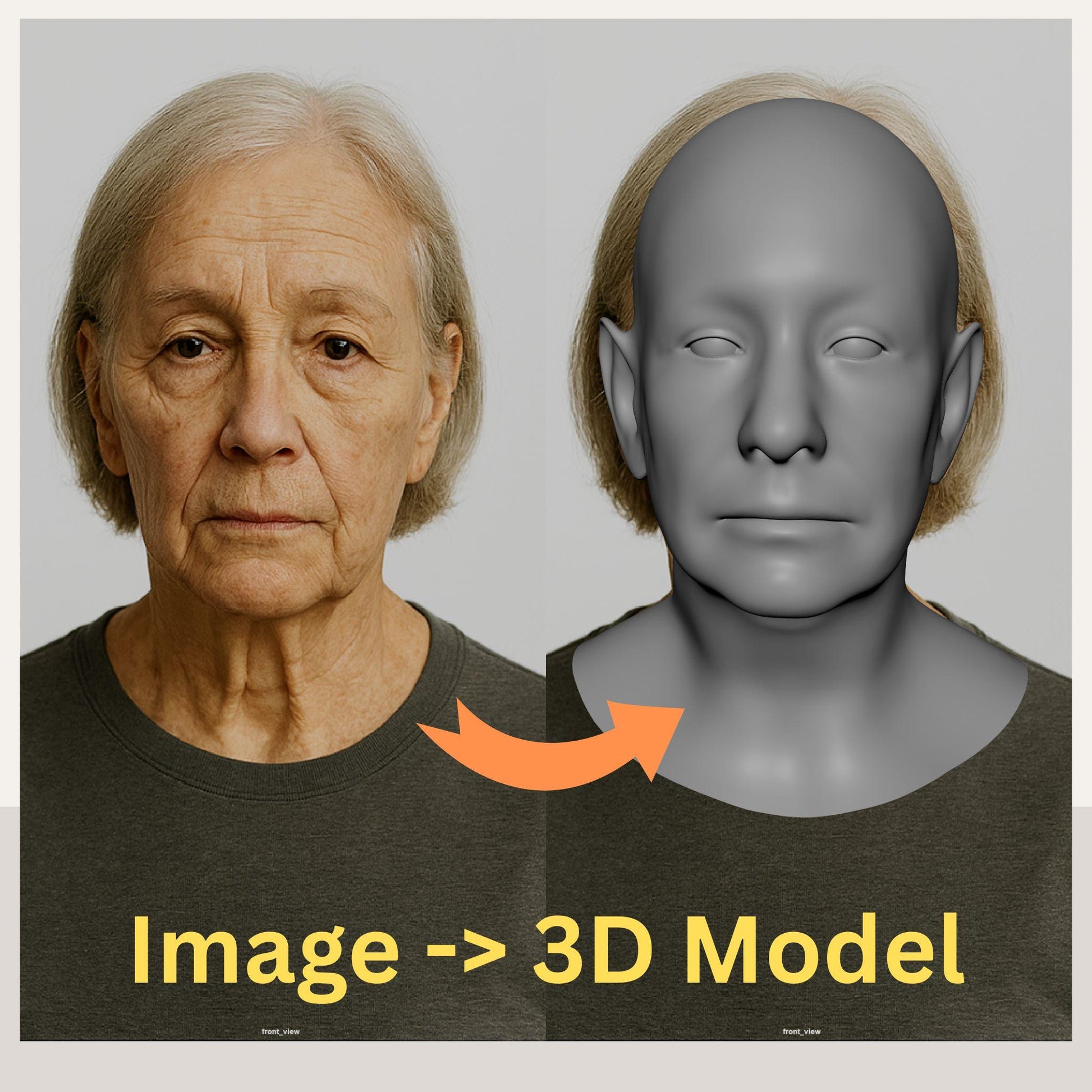 Custom 3D Head Model: VFX Artist Topology for Animation, Cosplay