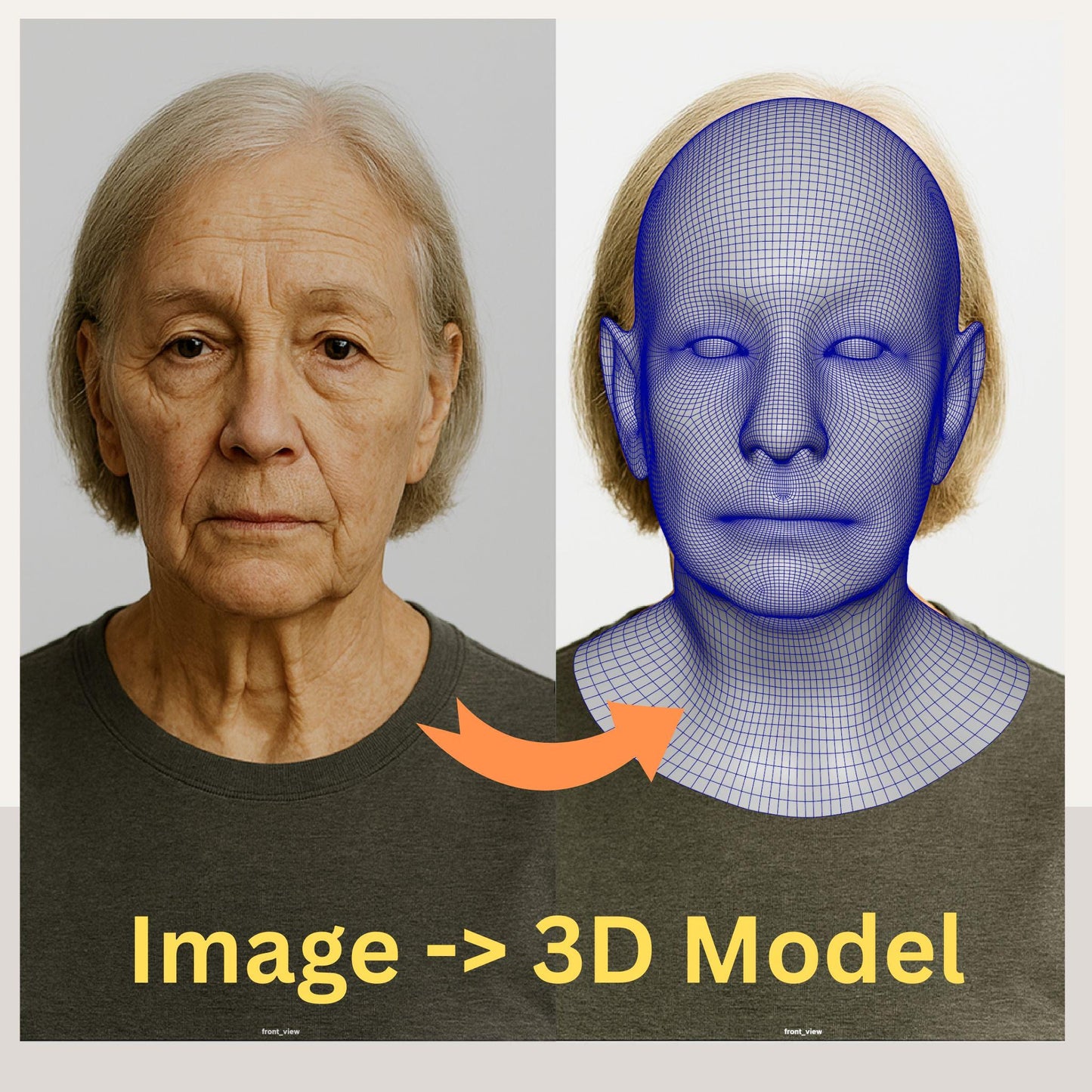 Custom 3D Head Model: VFX Artist Topology for Animation, Cosplay