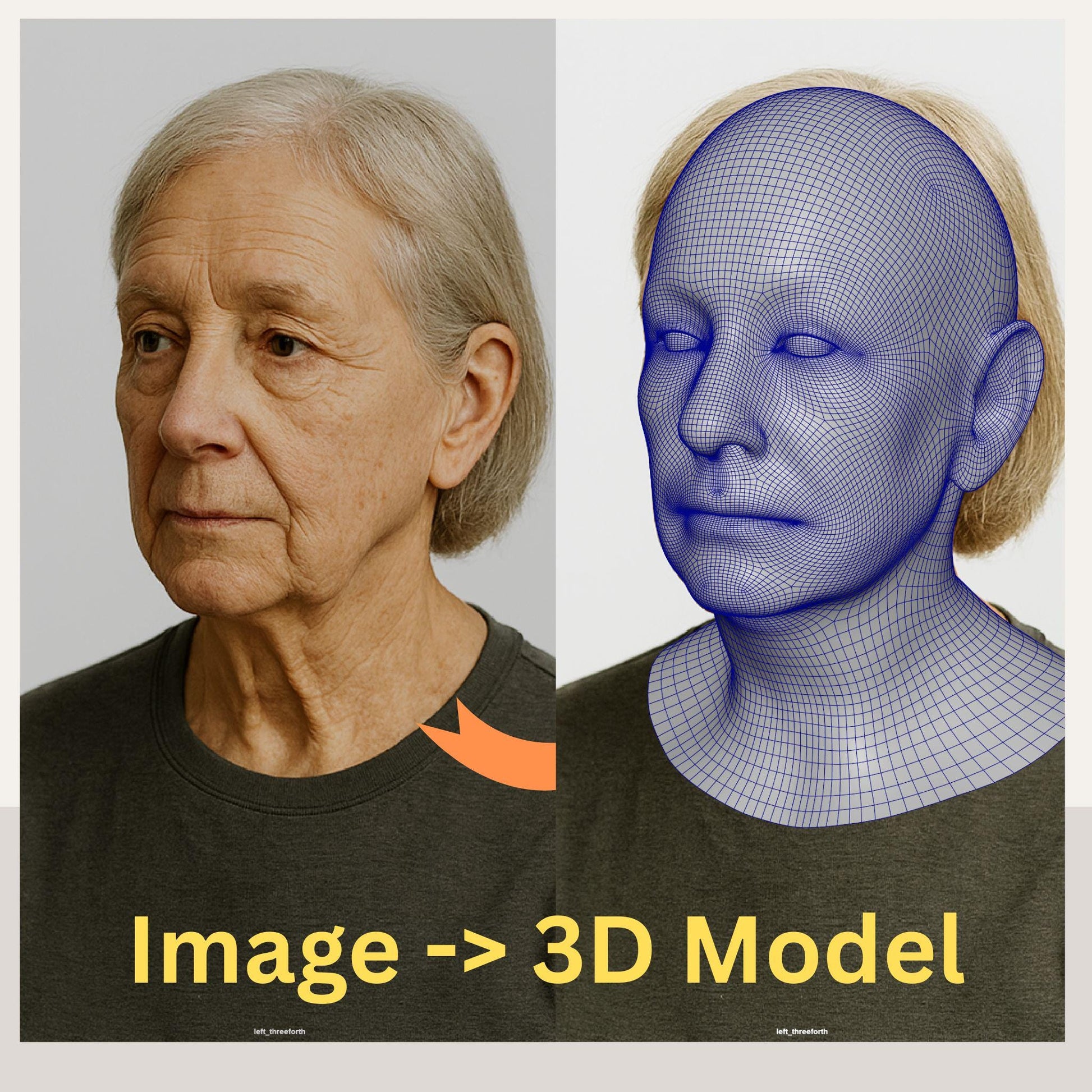 Custom 3D Head Model: VFX Artist Topology for Animation, Cosplay