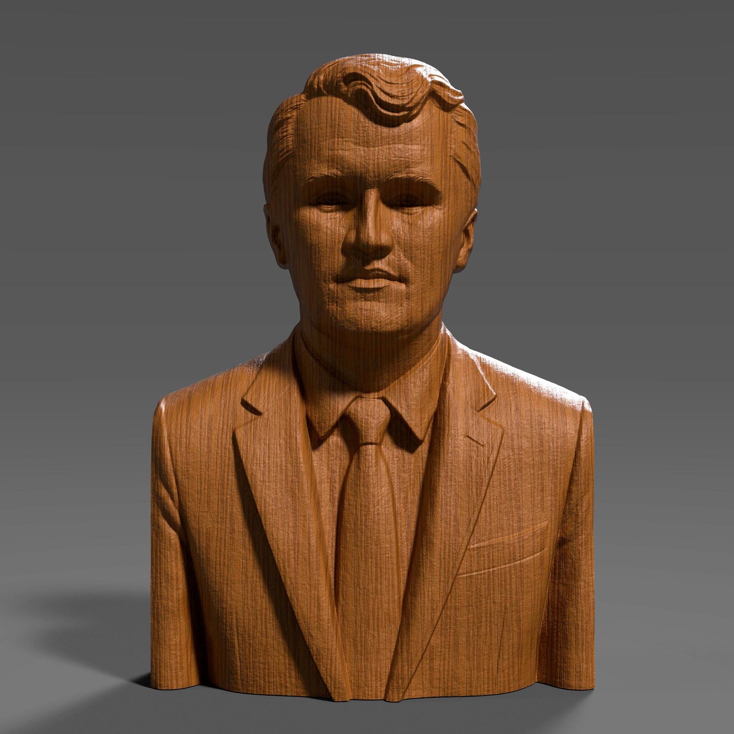 Charlie Kirk Portrait Bust: Tribute Wood Carving (Digital Download)Wall Art