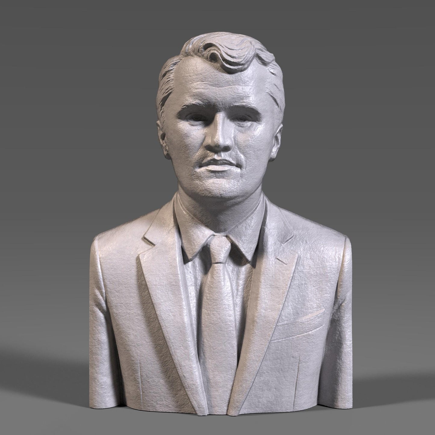 Intricately detailed wood bas-relief portrait of Charlie Kirk, conservative commentator and founder of Turning Point USA. This handcrafted carving shows him in a suit and tie, with sharp features and a confident gaze, symbolizing leadership and activism. Perfect as a tribute piece, collector’s art, or gift for admirers of Kirk’s work, this CNC wood sculpture combines tradition and modern design, making it ideal for display in homes, offices, or political art collections.