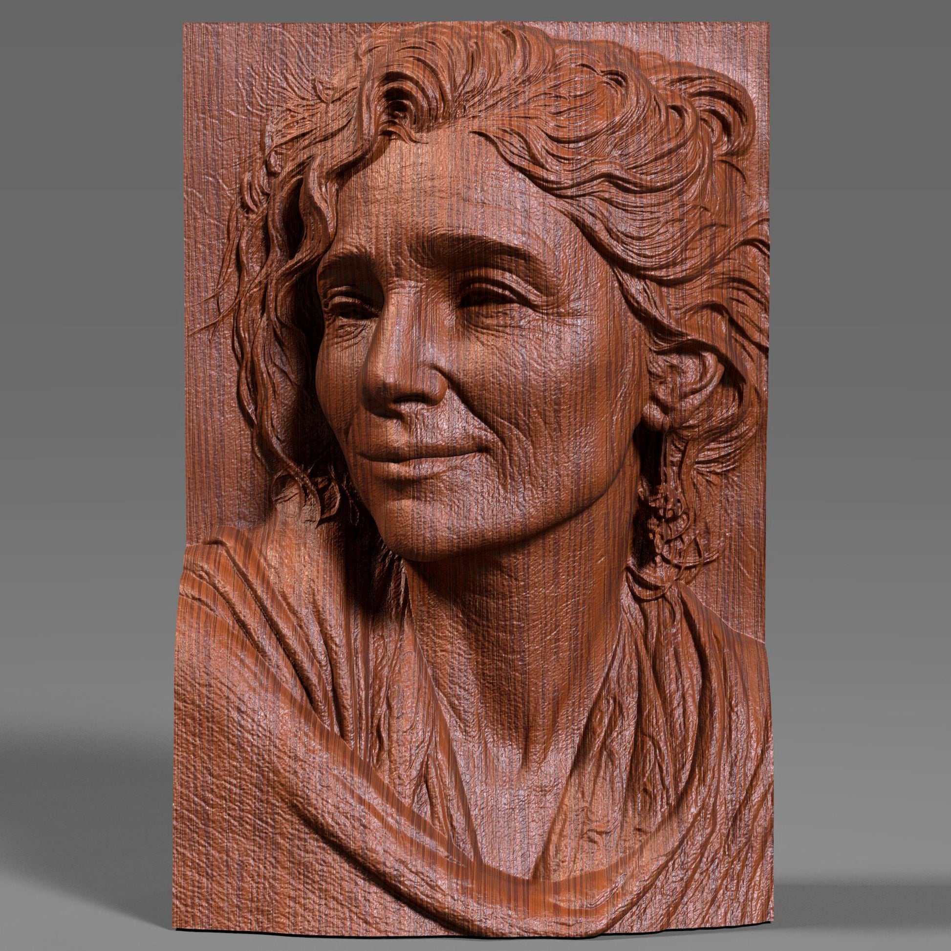 Custom 3D Bas Relief Portrait: Personalized STL File (Digital Download)