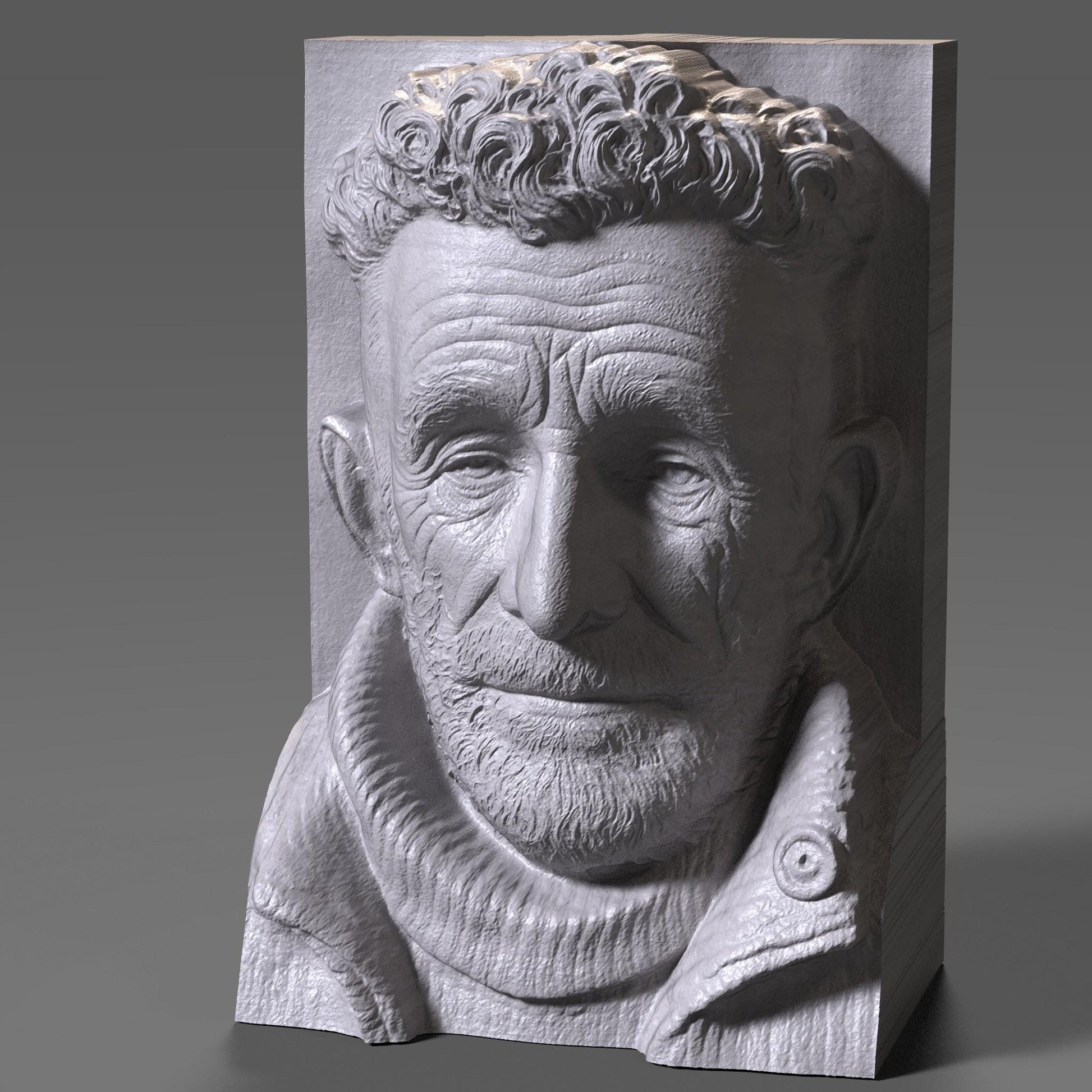 Transform your photo into a stunning 3D bas-relief portrait with exceptional realism and handcrafted detail. Each piece is digitally sculpted to capture natural facial expressions, textures, and depth, perfect for CNC carving, 3D printing, or wall art creation. This premium service converts your image into a high-quality STL file ready for carving or printing, ideal as a personalized gift, memorial artwork, or fine art home decor piece.