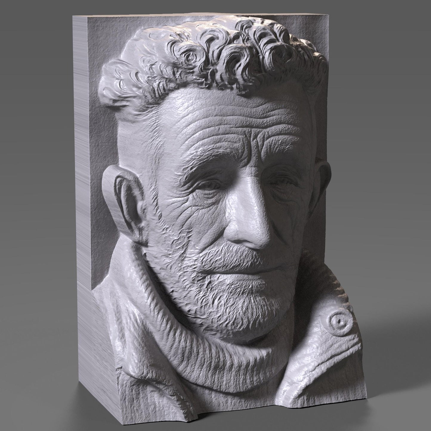 Custom 3D Bas-Relief Portrait: Personalized Photo to STL File (Digital Download)