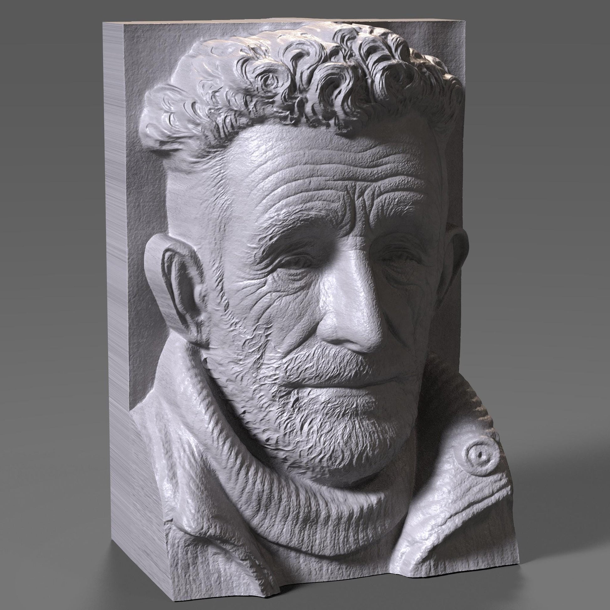 Custom 3D Bas-Relief Portrait: Personalized Photo to STL File (Digital Download)