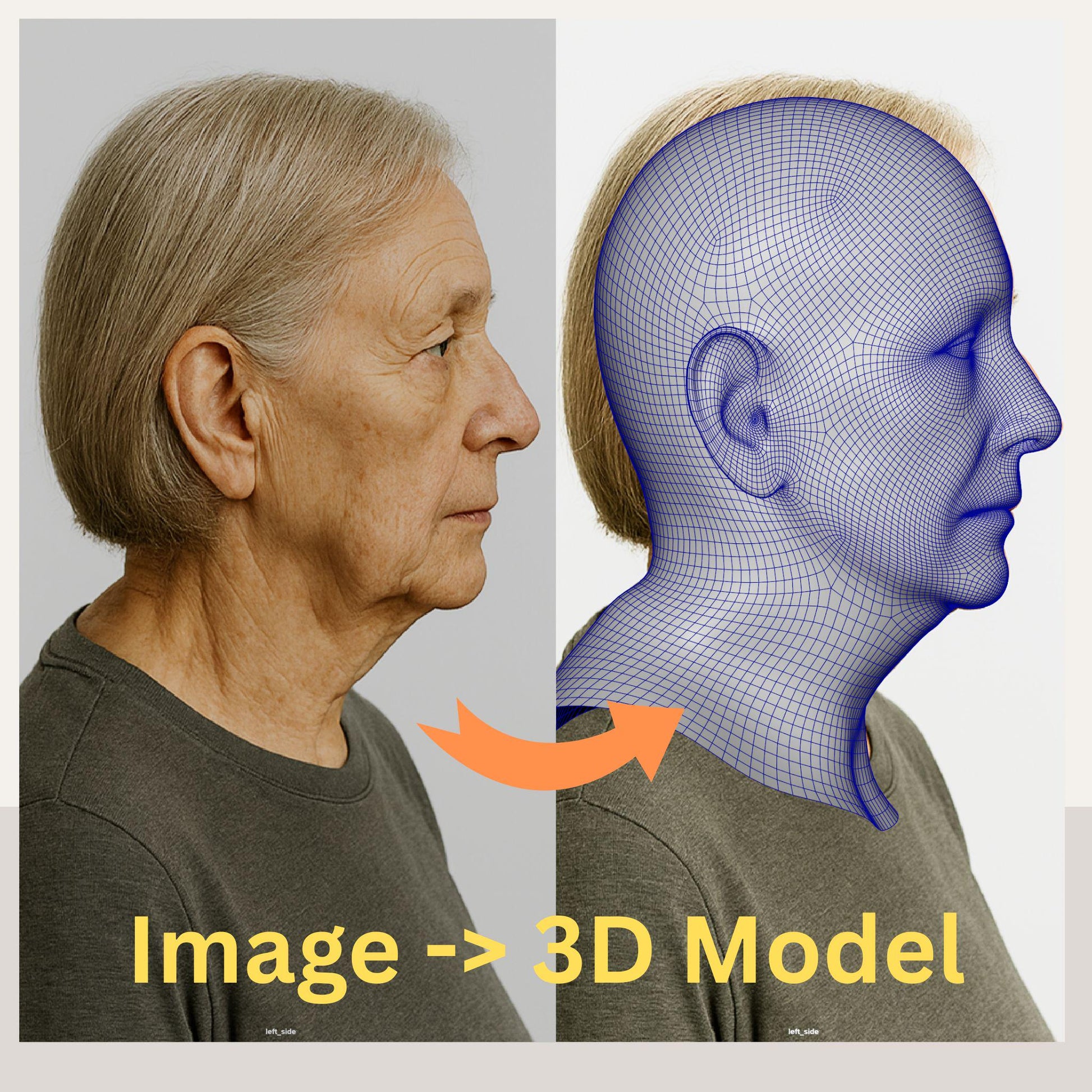 Custom 3D Head Model: VFX Artist Topology for Animation, Cosplay
