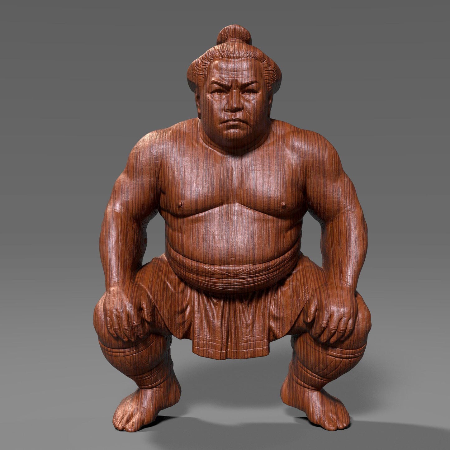 Powerful 3D wooden bas-relief sculpture of a sumo wrestler in a traditional crouching stance, symbolizing discipline, focus, and strength. Detailed carving highlights muscle form and fabric folds, reflecting authentic Japanese artistry. Ideal for martial arts lovers, Japanese culture enthusiasts, or collectors of warrior-themed decor. Perfect as wall art, CNC carving model, or 3D print sculpture celebrating honor and the spirit of traditional sumo wrestling.
