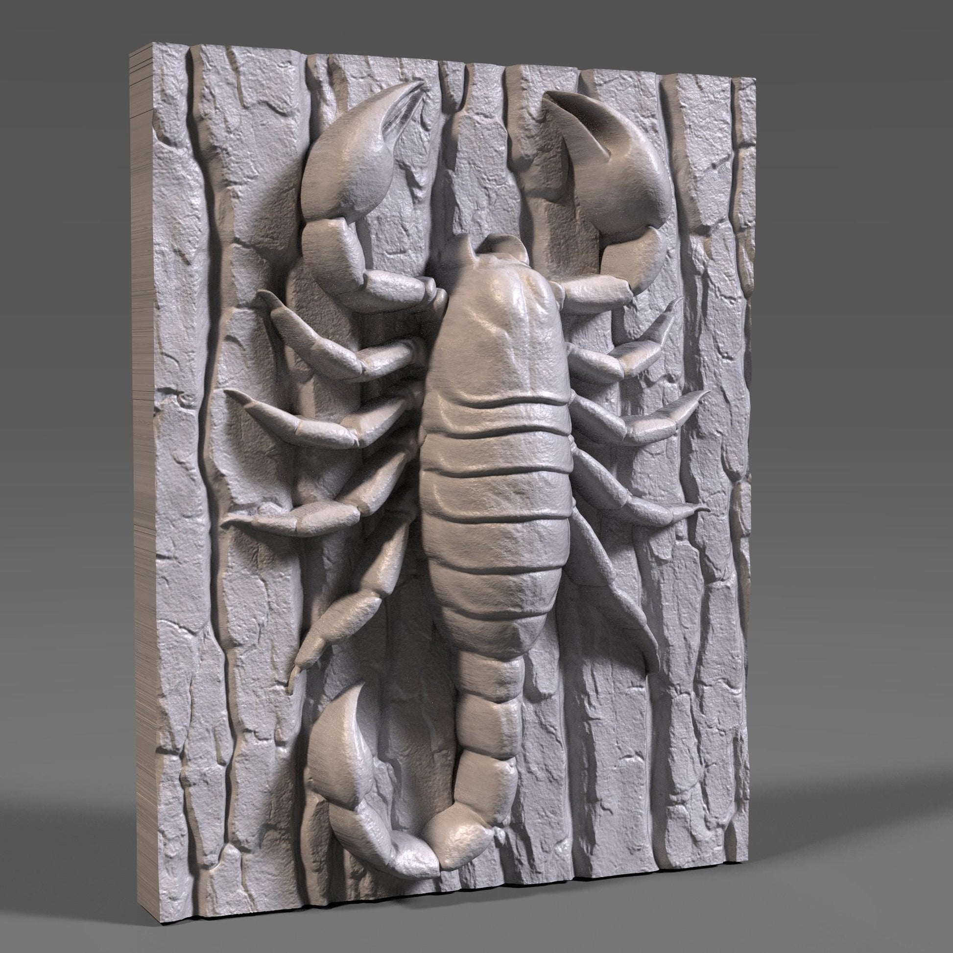 Scorpion 3D Wood Carving | Astrology Bas Relief Wall Art | Wooden Zodiac Decor |Digital Download