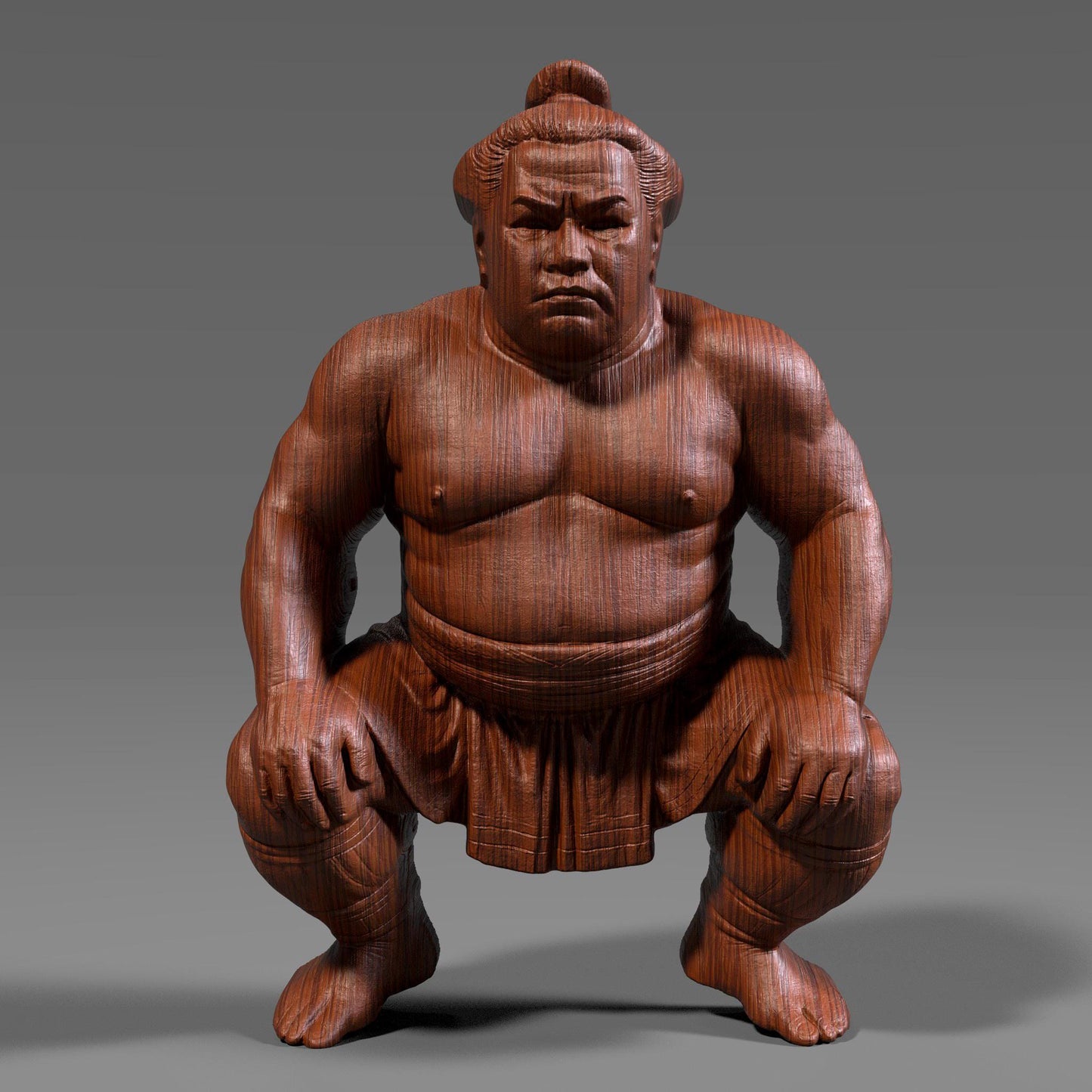 Powerful 3D wooden bas-relief sculpture of a sumo wrestler in a traditional crouching stance, symbolizing discipline, focus, and strength. Detailed carving highlights muscle form and fabric folds, reflecting authentic Japanese artistry. Ideal for martial arts lovers, Japanese culture enthusiasts, or collectors of warrior-themed decor. Perfect as wall art, CNC carving model, or 3D print sculpture celebrating honor and the spirit of traditional sumo wrestling.