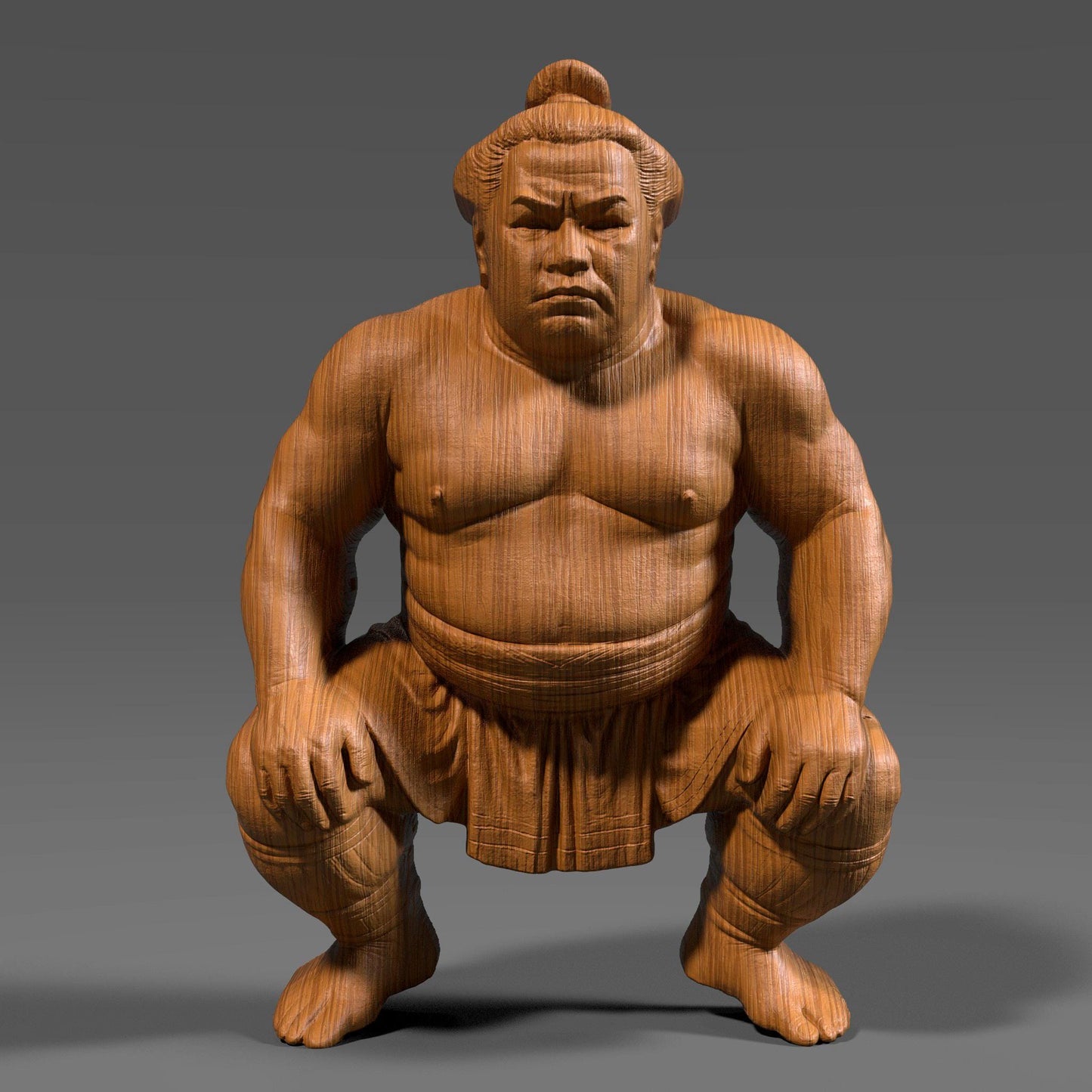 Powerful 3D wooden bas-relief sculpture of a sumo wrestler in a traditional crouching stance, symbolizing discipline, focus, and strength. Detailed carving highlights muscle form and fabric folds, reflecting authentic Japanese artistry. Ideal for martial arts lovers, Japanese culture enthusiasts, or collectors of warrior-themed decor. Perfect as wall art, CNC carving model, or 3D print sculpture celebrating honor and the spirit of traditional sumo wrestling.