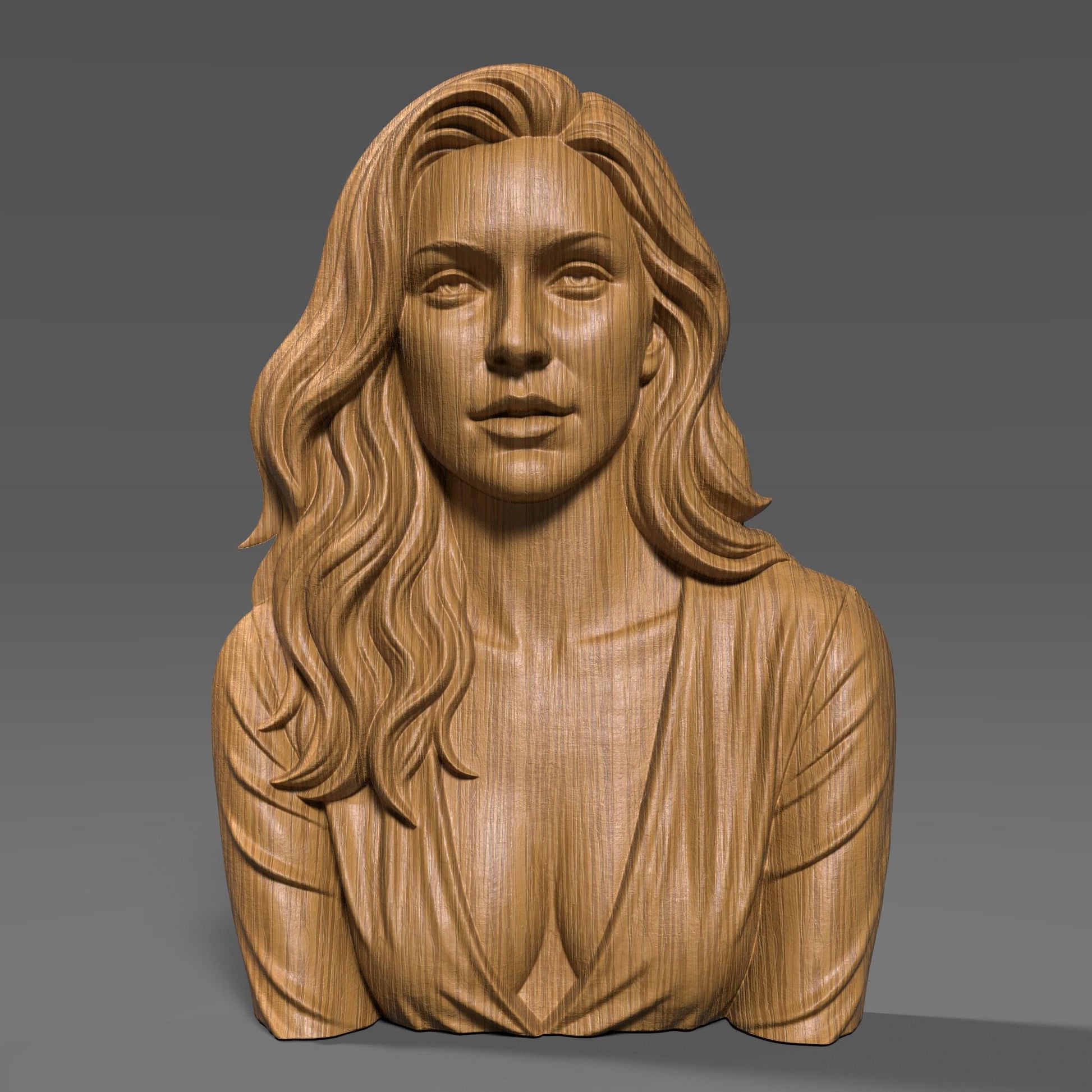 Custom 3D Bas Relief Portrait Personalized STL File (Digital Download) Valentines Day Gift