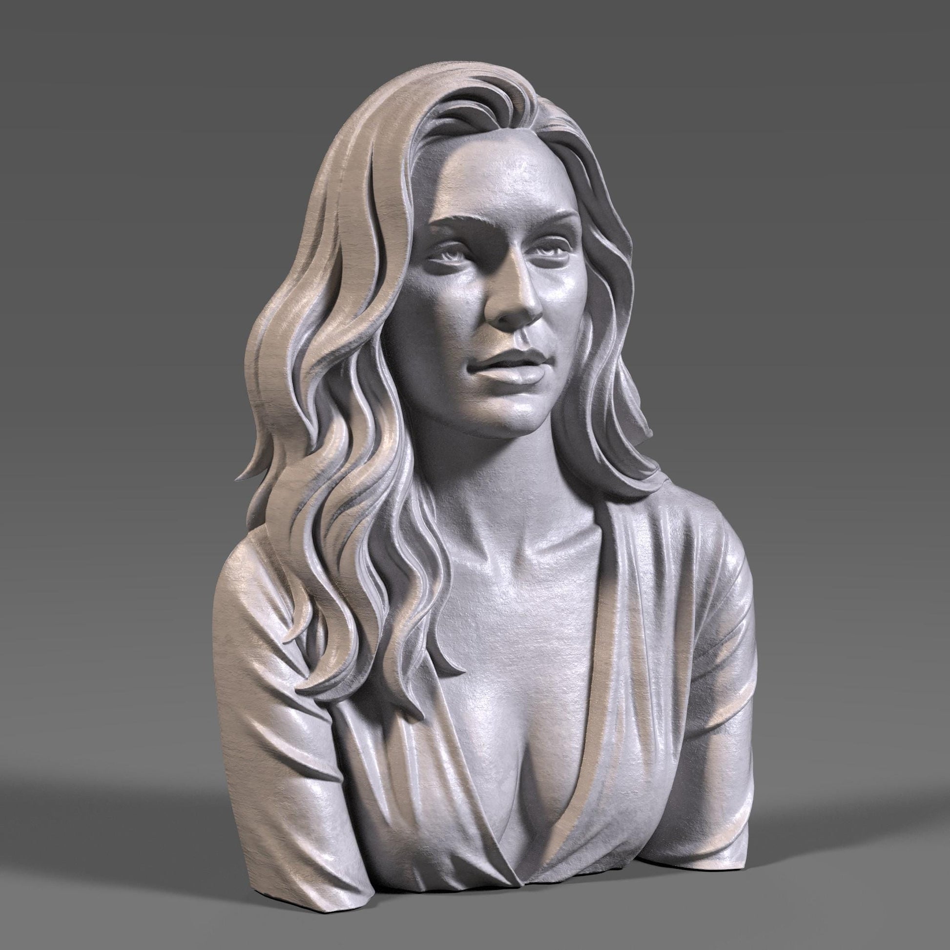 Custom 3D Bas Relief Portrait Personalized STL File (Digital Download) Valentines Day Gift