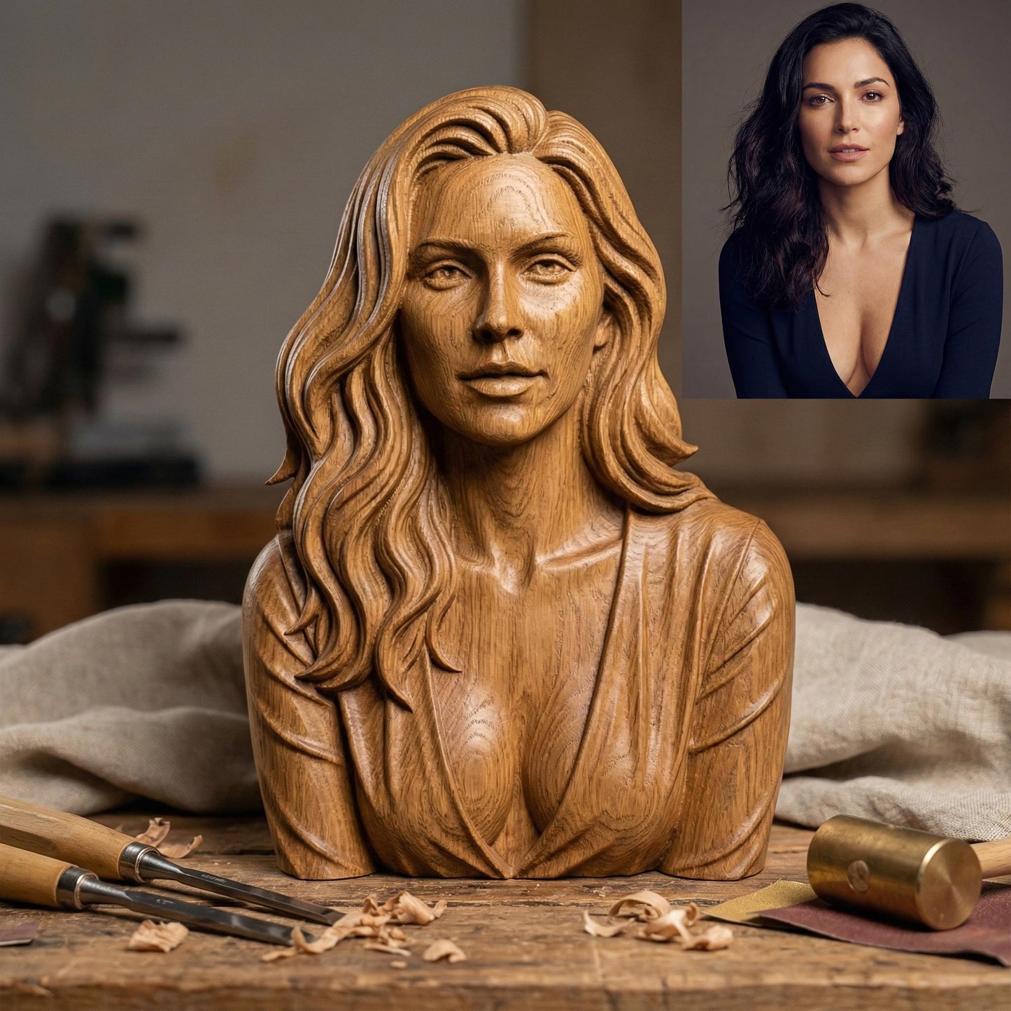 Transform your photo into a stunning 3D bas-relief portrait with exceptional realism and handcrafted detail. Each piece is digitally sculpted to capture natural facial expressions, textures, and depth, perfect for CNC carving, 3D printing, or wall art creation. This premium service converts your image into a high-quality STL file ready for carving or printing, ideal as a personalized gift, memorial artwork, or fine art home decor piece.