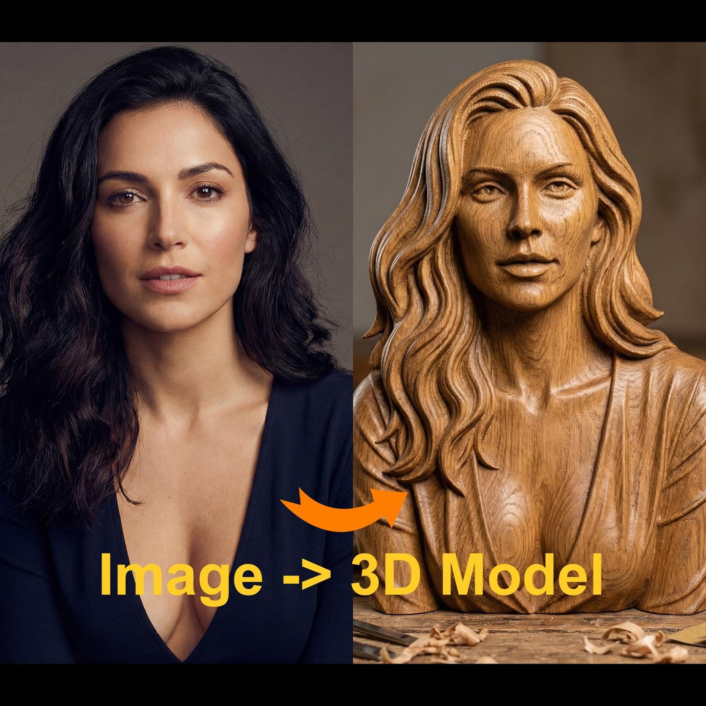 Transform your photo into a stunning 3D bas-relief portrait with exceptional realism and handcrafted detail. Each piece is digitally sculpted to capture natural facial expressions, textures, and depth, perfect for CNC carving, 3D printing, or wall art creation. This premium service converts your image into a high-quality STL file ready for carving or printing, ideal as a personalized gift, memorial artwork, or fine art home decor piece.