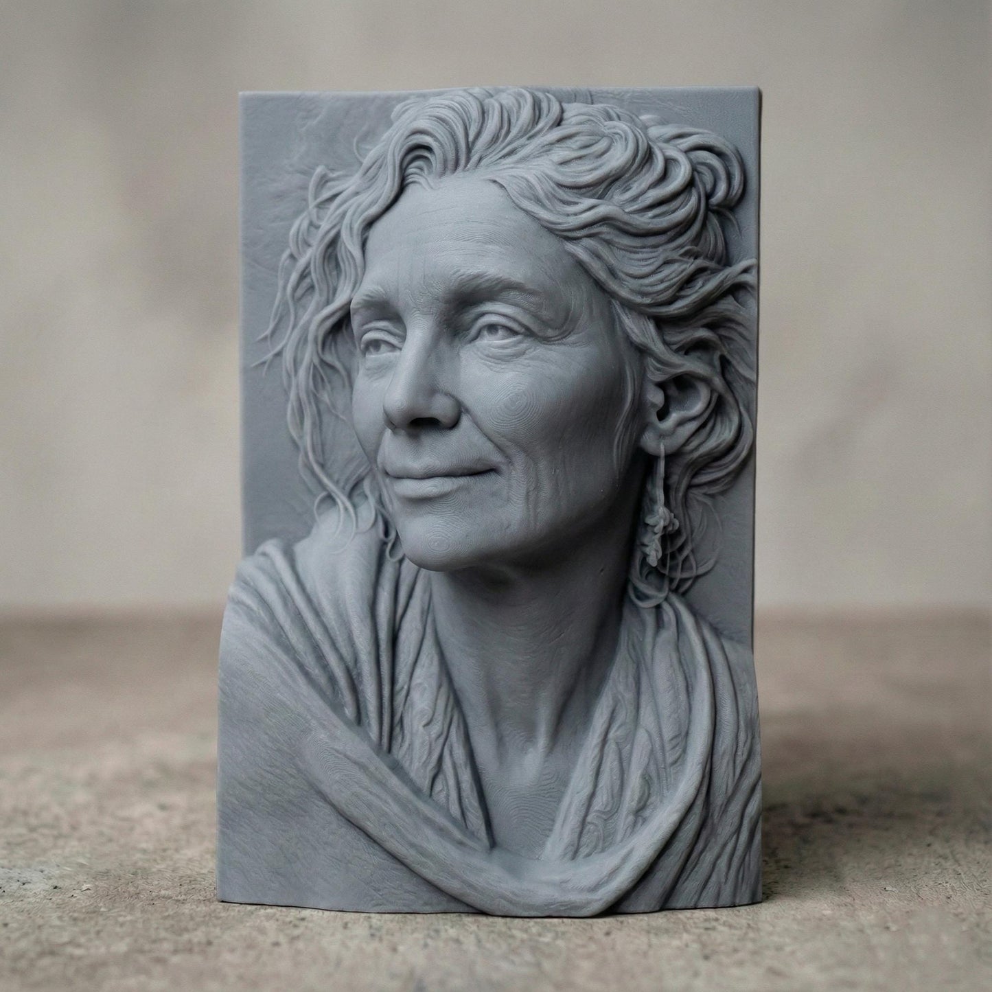 Transform your photo into a stunning 3D bas-relief portrait with exceptional realism and handcrafted detail. Each piece is digitally sculpted to capture natural facial expressions, textures, and depth, perfect for CNC carving, 3D printing, or wall art creation. This premium service converts your image into a high-quality STL file ready for carving or printing, ideal as a personalized gift, memorial artwork, or fine art home decor piece.