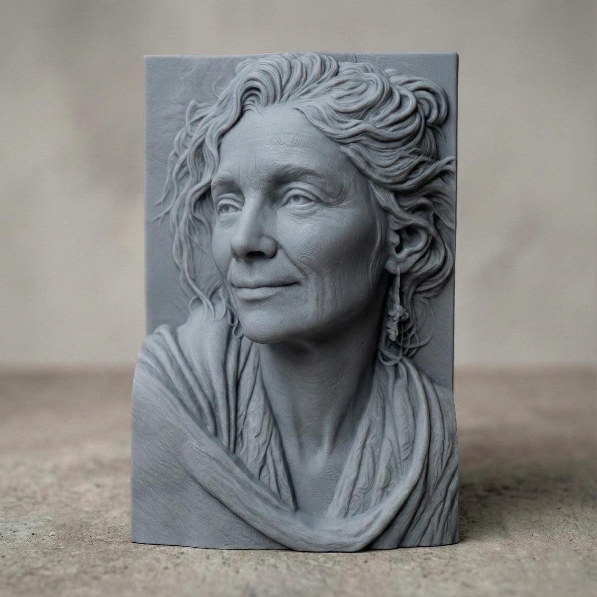 Transform your photo into a stunning 3D bas-relief portrait with exceptional realism and handcrafted detail. Each piece is digitally sculpted to capture natural facial expressions, textures, and depth, perfect for CNC carving, 3D printing, or wall art creation. This premium service converts your image into a high-quality STL file ready for carving or printing, ideal as a personalized gift, memorial artwork, or fine art home decor piece.