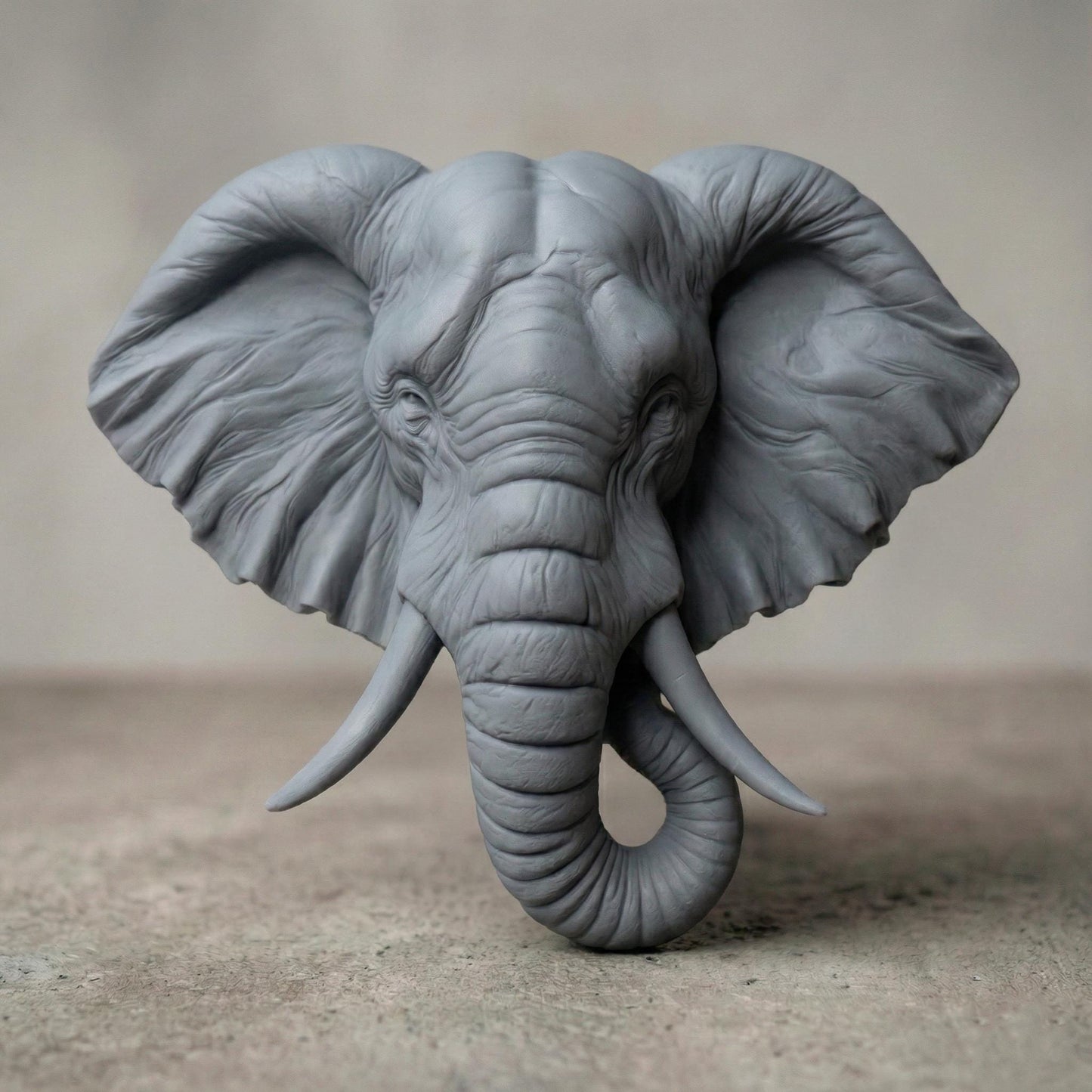 Majestic 3D STL relief of an elephant head with detailed wrinkles, large ears, and curved tusks, designed for CNC wood carving, laser engraving, and 3D printing. This high-quality digital download captures the strength and wisdom of elephants, perfect for wildlife-inspired wall art, safari decor, and handmade gifts. Ideal for artisans, woodworkers, and nature lovers looking to create unique wooden sculptures, tribal artwork, or African-themed home decorations.
