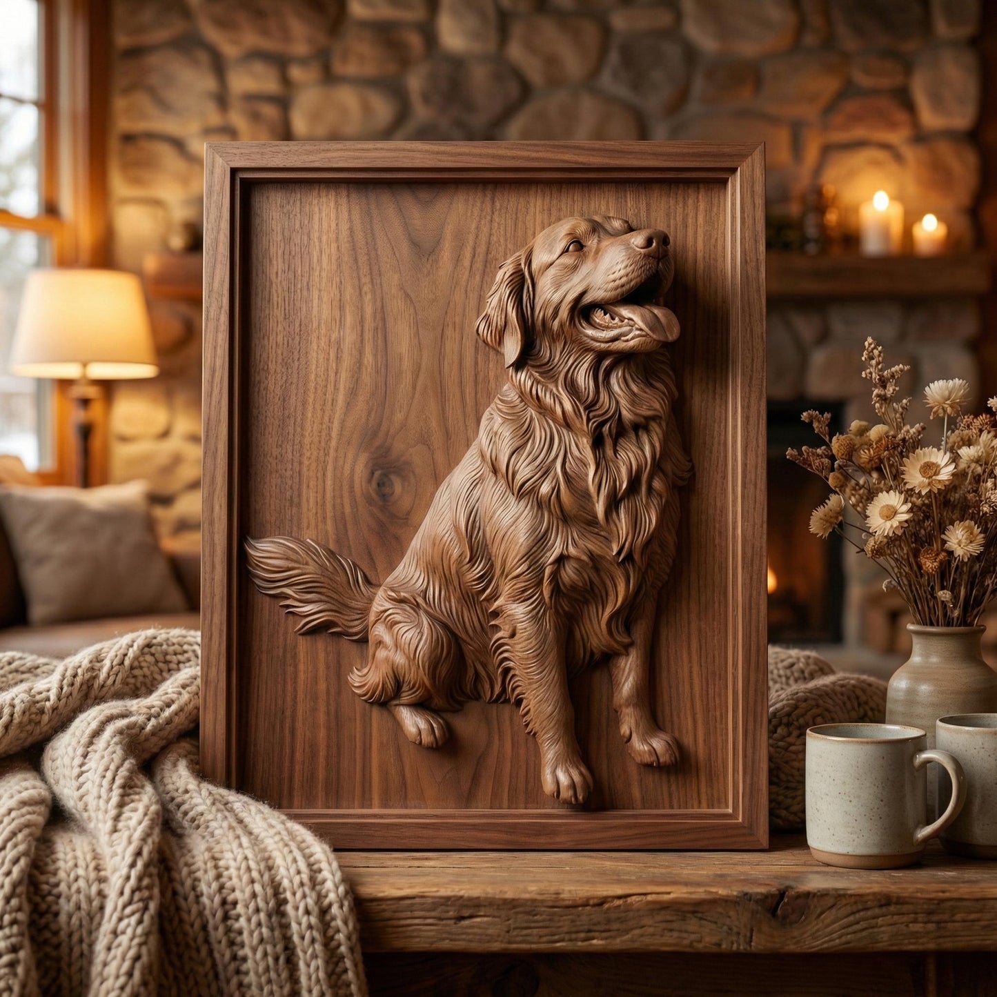 Custom 3D Pet Portrait | Bas Relief STL Model (Digital Download)