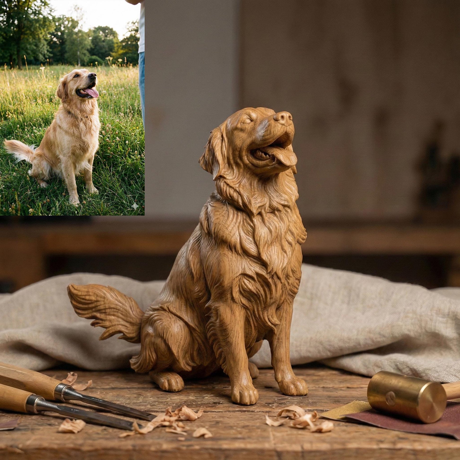 Custom 3D Pet Portrait | Bas Relief STL Model (Digital Download)
