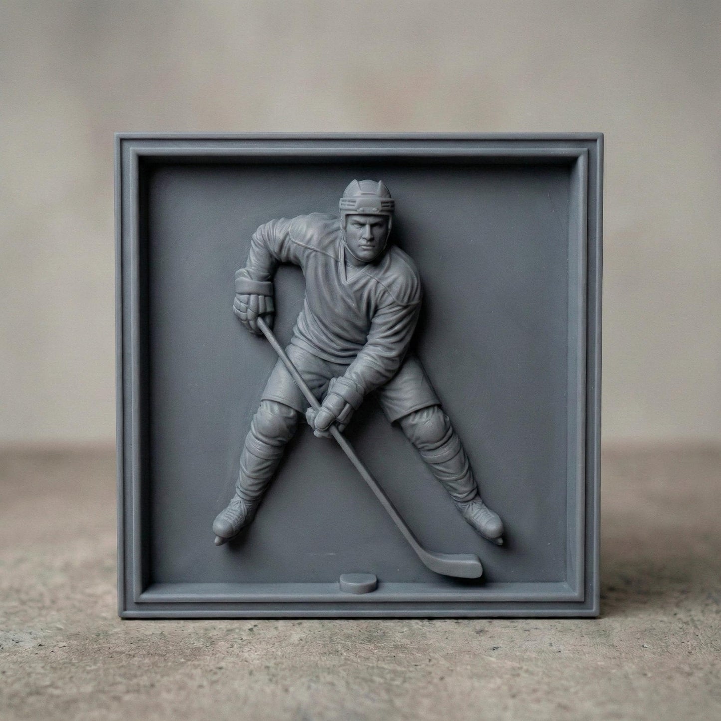 3D Hockey Player STL Model | CNC Router, Laser Engraver (Digital Download)