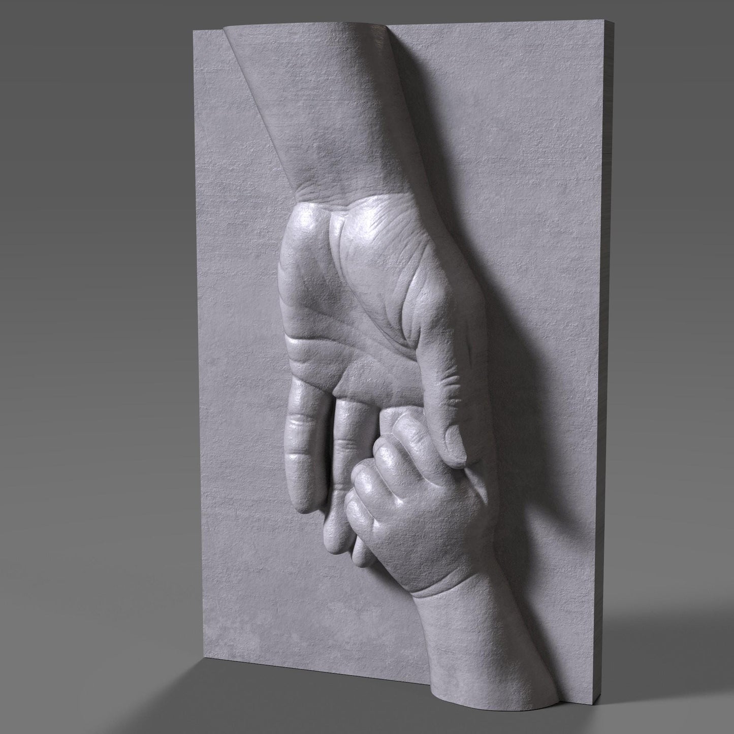 Celebrate the bond between father and child with this heartfelt 3D STL bas relief design. Perfect for Father’s Day, this digital model features a father holding a child’s hand—symbolizing protection and love. Ideal for 3D printing, CNC wood carving, or laser engraving. Use this touching artwork to create memorable gifts, wall plaques, or wooden keepsakes. Download instantly and craft with wood, stone, or resin.
