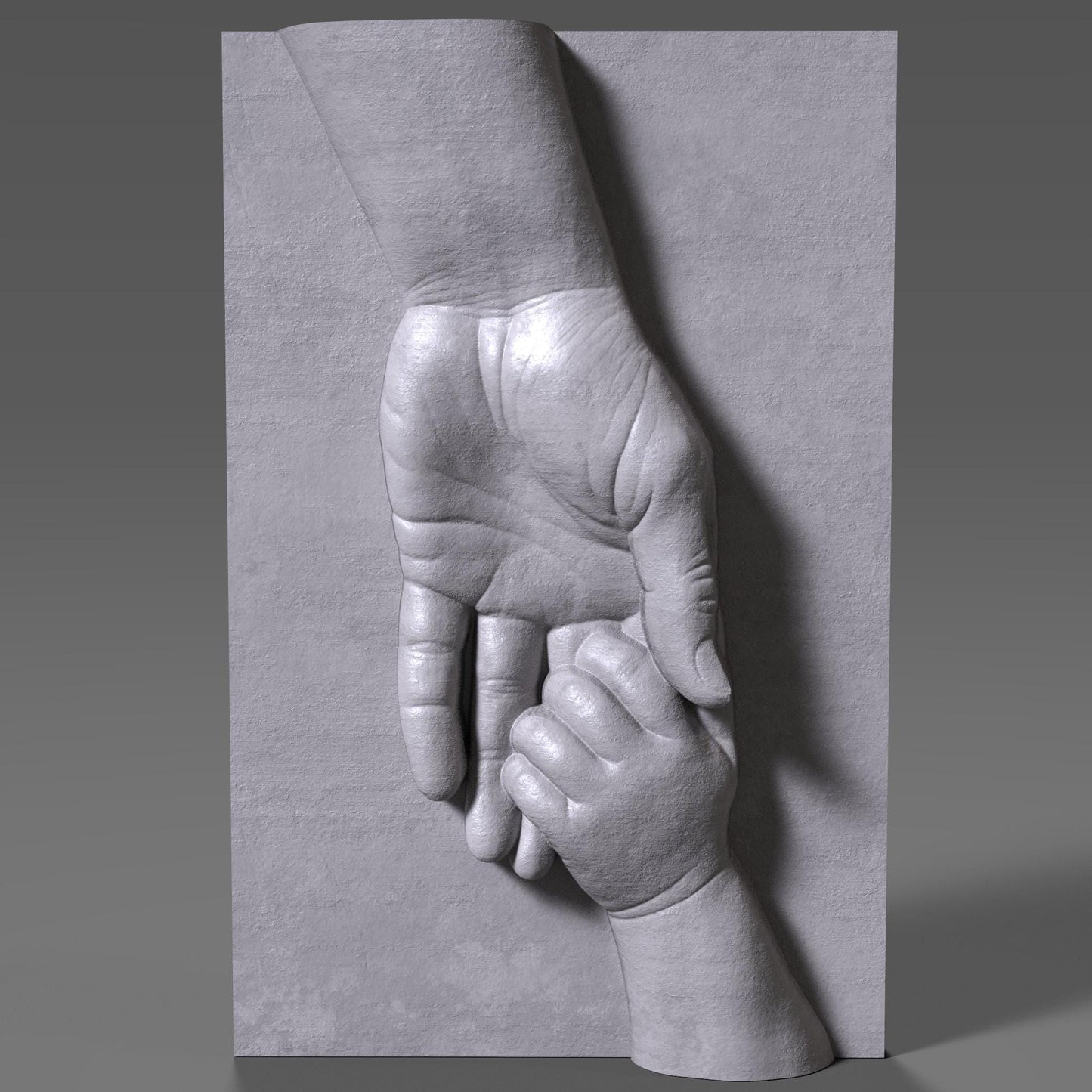 Celebrate the bond between father and child with this heartfelt 3D STL bas relief design. Perfect for Father’s Day, this digital model features a father holding a child’s hand—symbolizing protection and love. Ideal for 3D printing, CNC wood carving, or laser engraving. Use this touching artwork to create memorable gifts, wall plaques, or wooden keepsakes. Download instantly and craft with wood, stone, or resin.