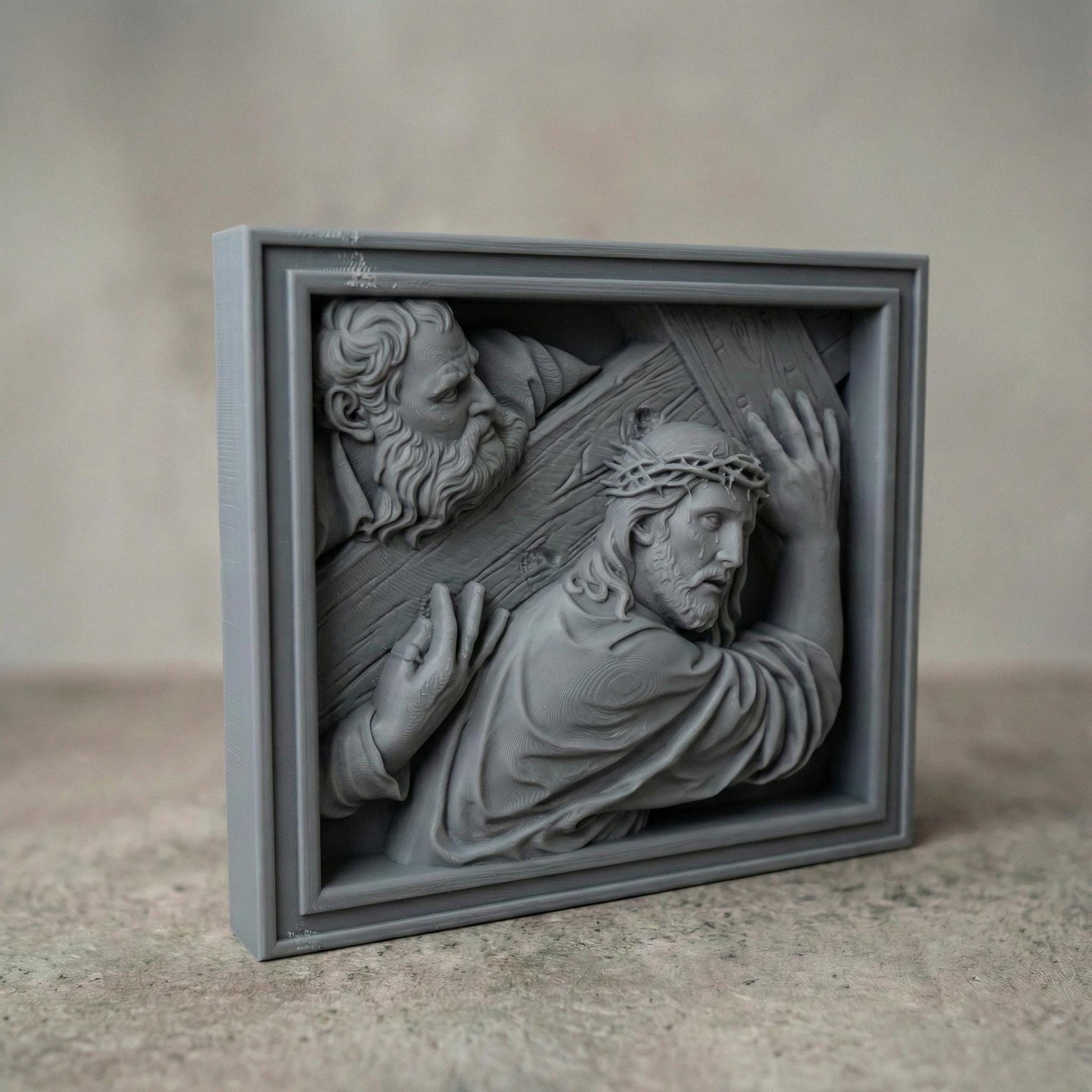 Good Friday, Titian Christ Carrying the Cross Relief, CNC 3D Print Model (Digital Download)
