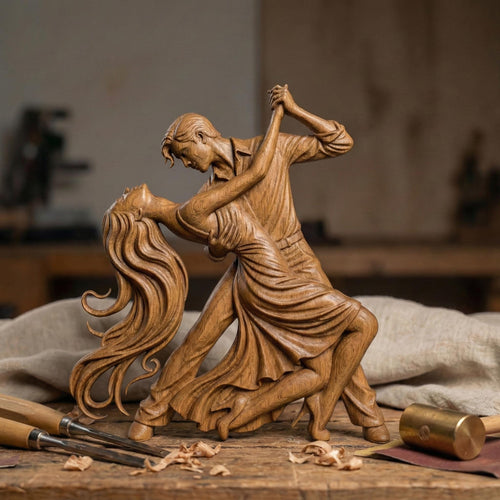 Tango Dance Couple 3D Relief Model | Valentine's Day CNC Wall Art (Digital Download)