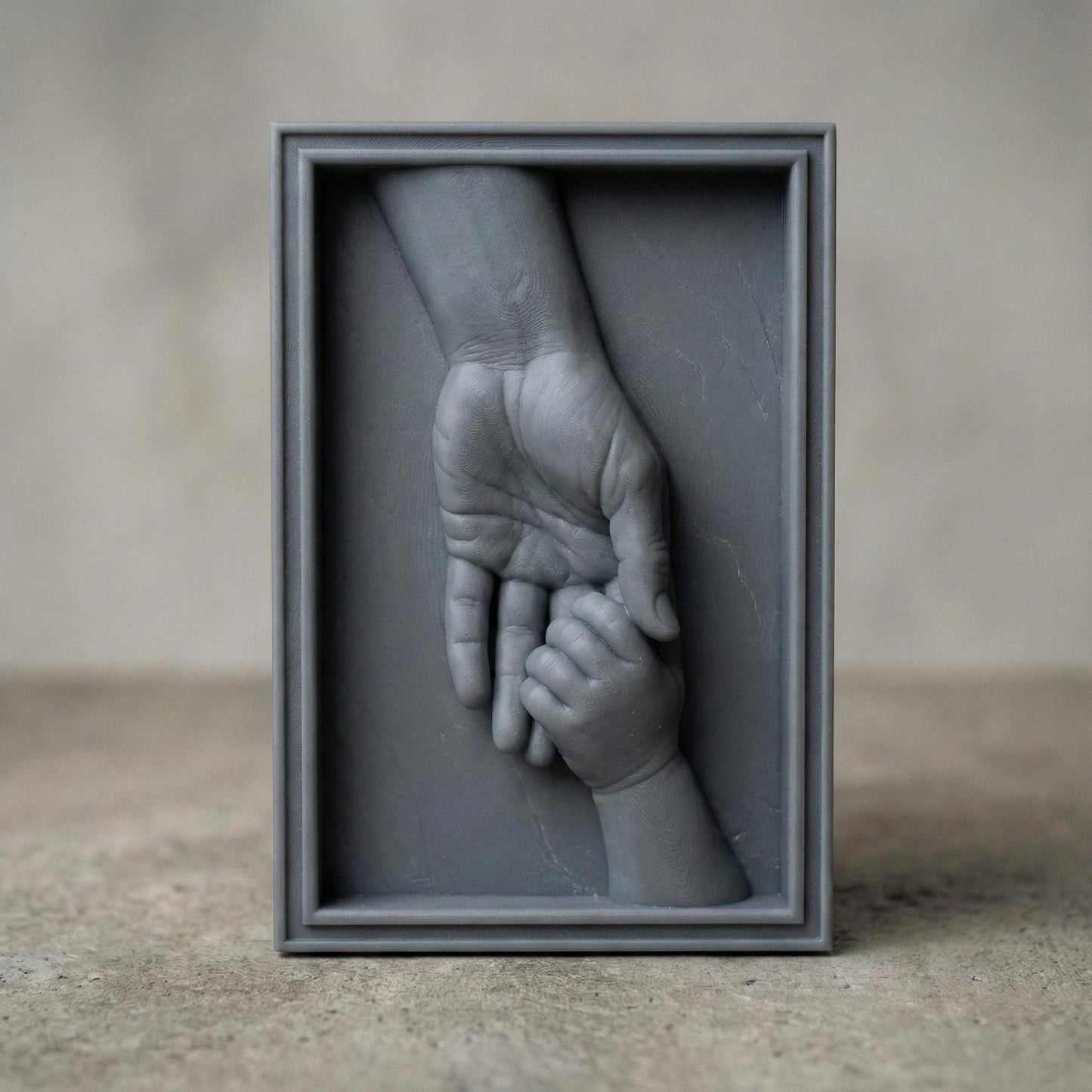 Celebrate the bond between father and child with this heartfelt 3D STL bas relief design. Perfect for Father’s Day, this digital model features a father holding a child’s hand—symbolizing protection and love. Ideal for 3D printing, CNC wood carving, or laser engraving. Use this touching artwork to create memorable gifts, wall plaques, or wooden keepsakes. Download instantly and craft with wood, stone, or resin.