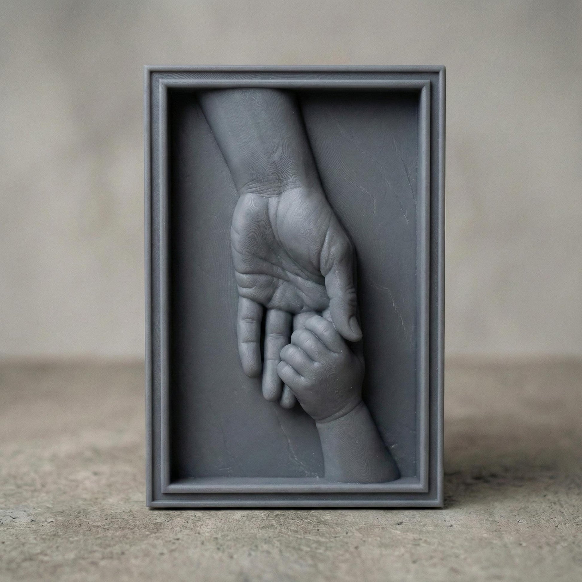 Celebrate the bond between father and child with this heartfelt 3D STL bas relief design. Perfect for Father’s Day, this digital model features a father holding a child’s hand—symbolizing protection and love. Ideal for 3D printing, CNC wood carving, or laser engraving. Use this touching artwork to create memorable gifts, wall plaques, or wooden keepsakes. Download instantly and craft with wood, stone, or resin.