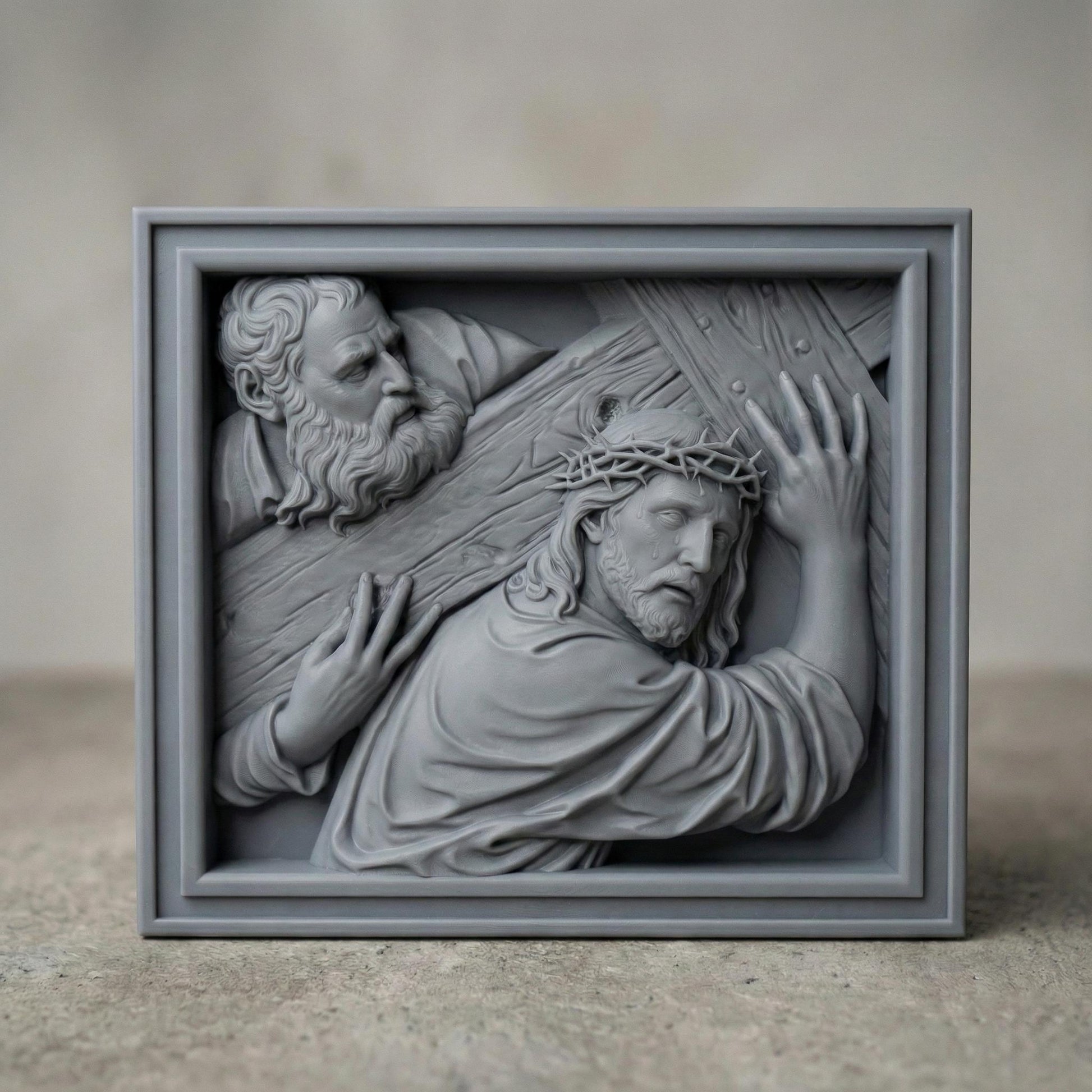 Good Friday, Titian Christ Carrying the Cross Relief, CNC 3D Print Model (Digital Download)