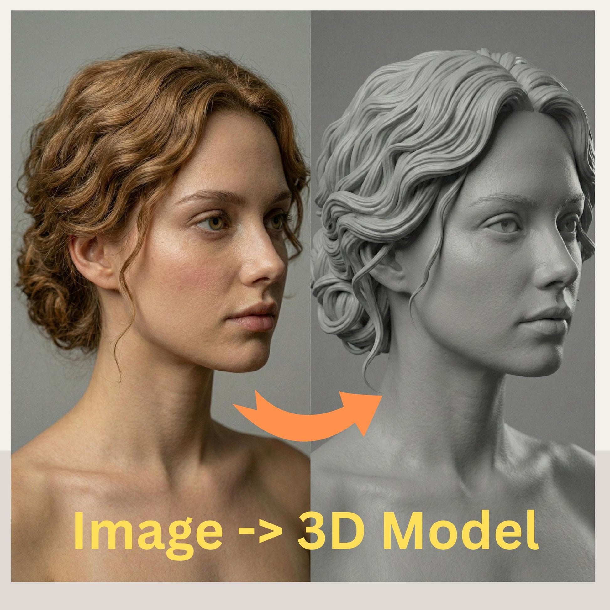 Custom 3D Head Model: VFX Artist Topology for Animation, Cosplay (Digital Download)