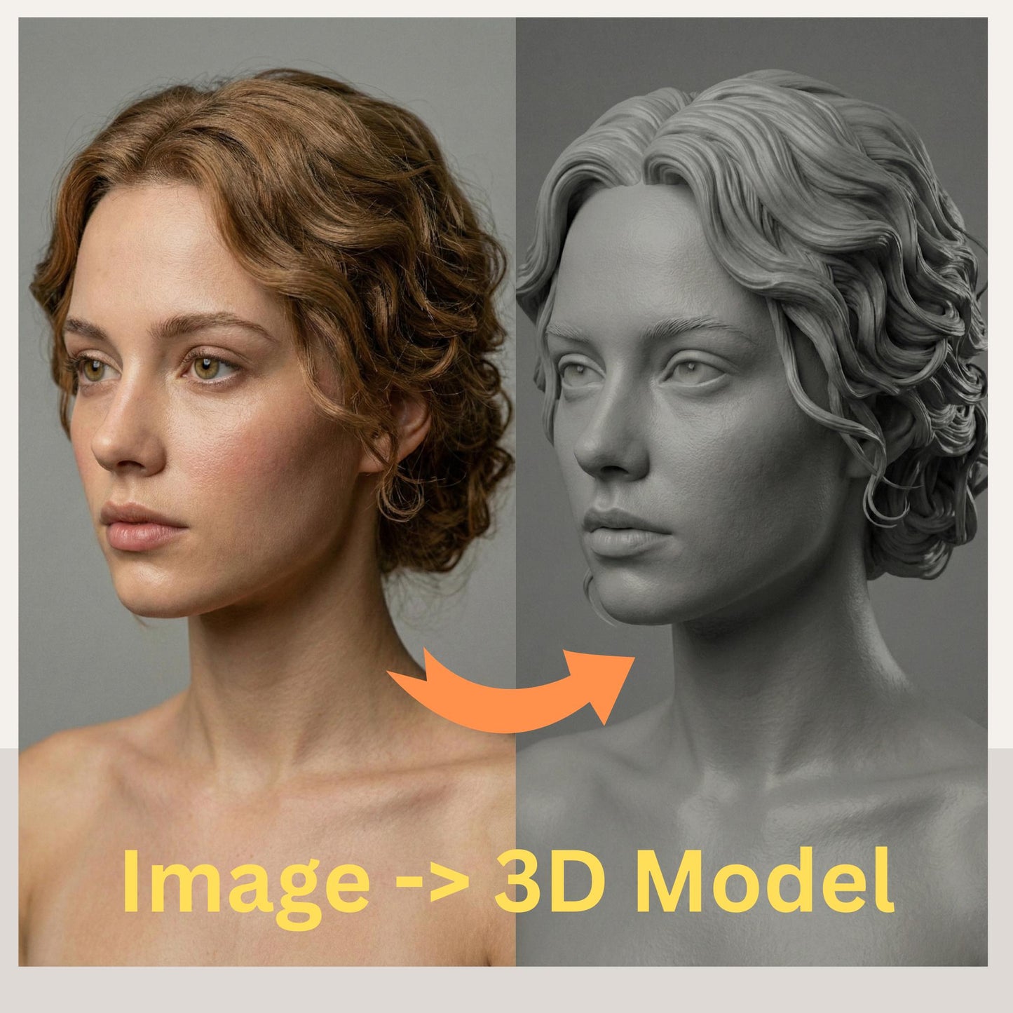 Custom 3D Head Model: VFX Artist Topology for Animation, Cosplay (Digital Download)