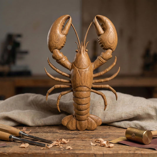 Bring the charm of the sea to your space with this stunning 3D Lobster Bas Relief Wood Art. This digital design captures the intricate form of a lobster in high detail, from its segmented claws to delicate legs, perfect for marine and coastal-themed interiors. Ideal for CNC carving or laser engraving, the panel includes subtle wood grain detail and chipped-edge slab aesthetics for a handcrafted, rustic feel. A perfect fit for beach homes, seafood restaurants, or nautical gift lovers.