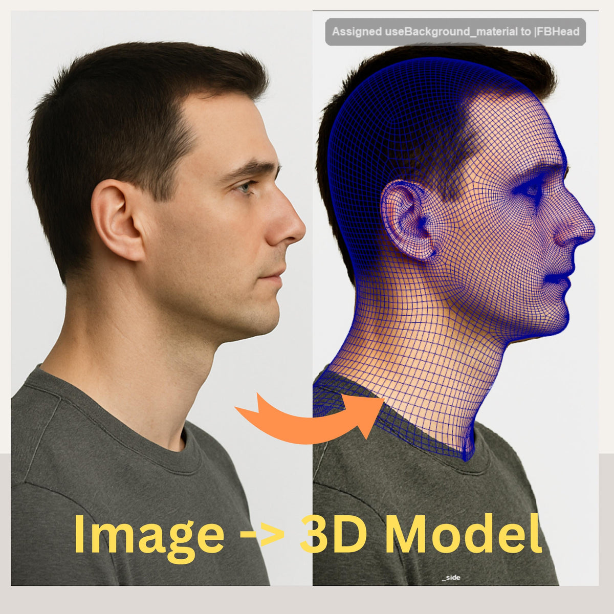 Custom Portrait 3D Model, Photo to STL by Film Character Artist, Digital Download