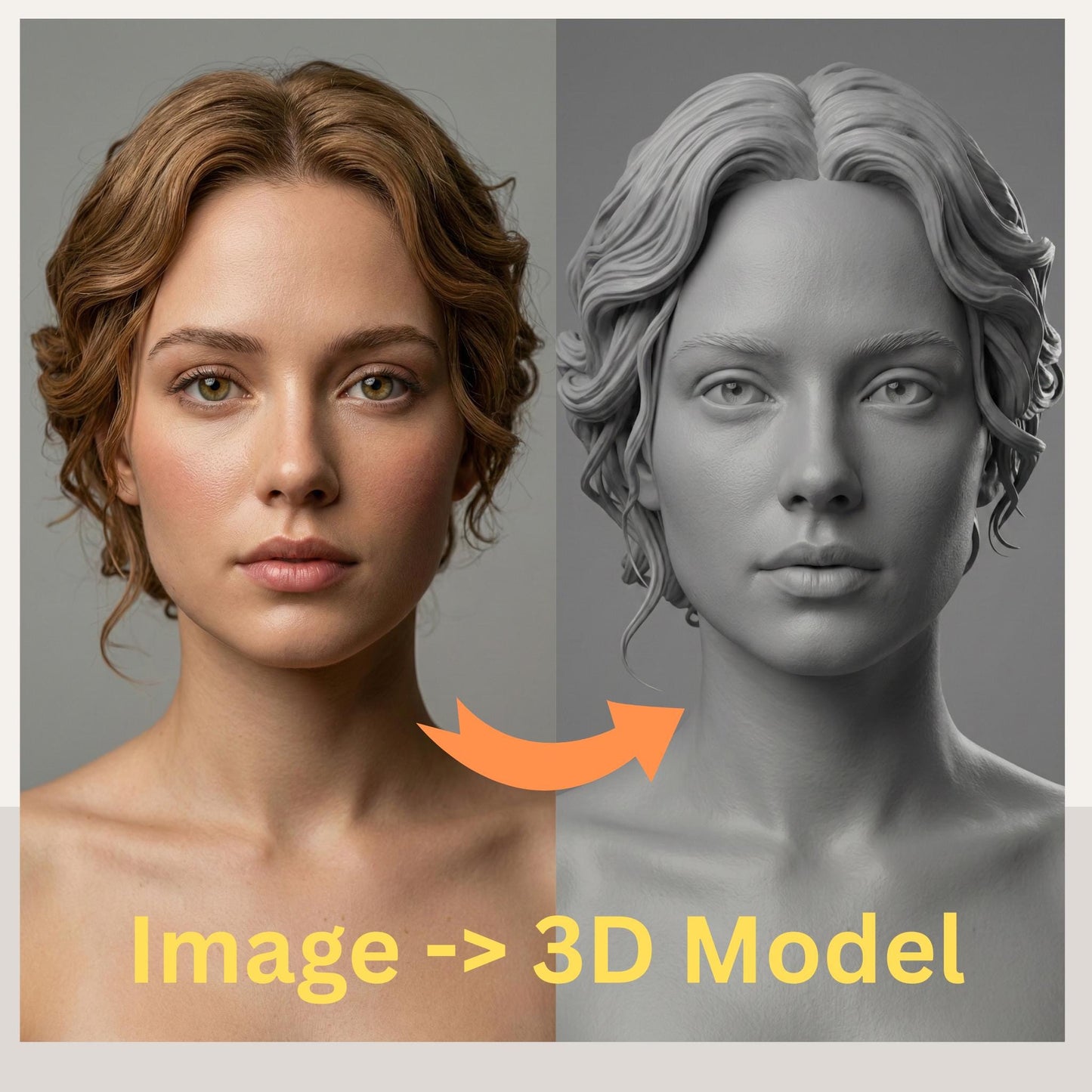 Custom 3D Head Model: VFX Artist Topology for Animation, Cosplay (Digital Download)